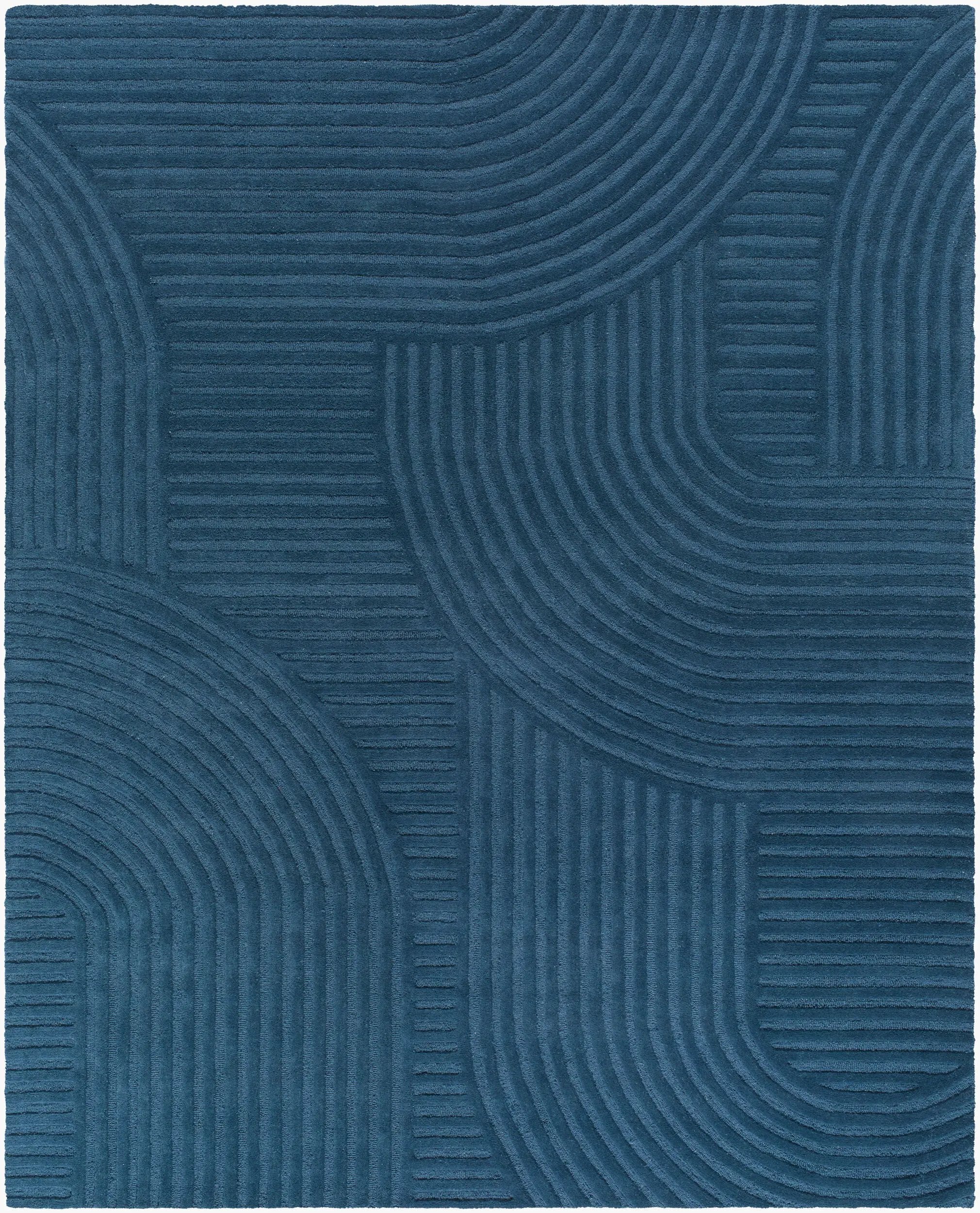 Brook BKO-2366 Denim-Blue Area Rug by LIVABLISS
