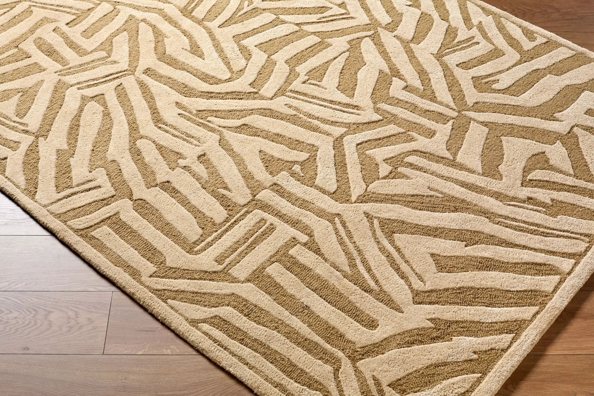 Brook BKO-2370 Tan Area Rug by LIVABLISS