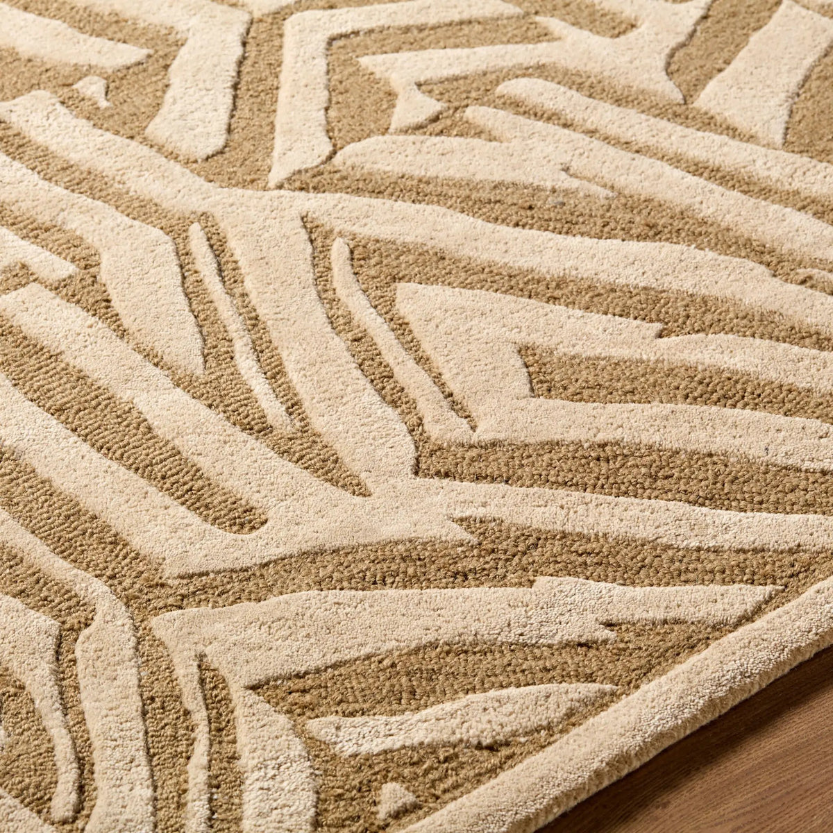 Brook BKO-2370 Tan Area Rug by LIVABLISS