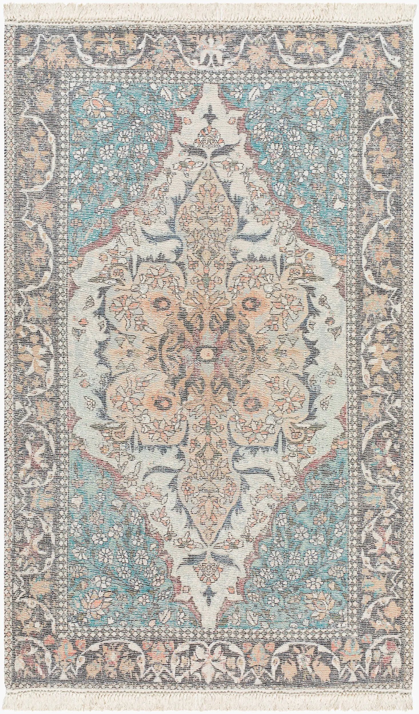 Belfast BLF-2302 Teal Area Rug by LIVABLISS