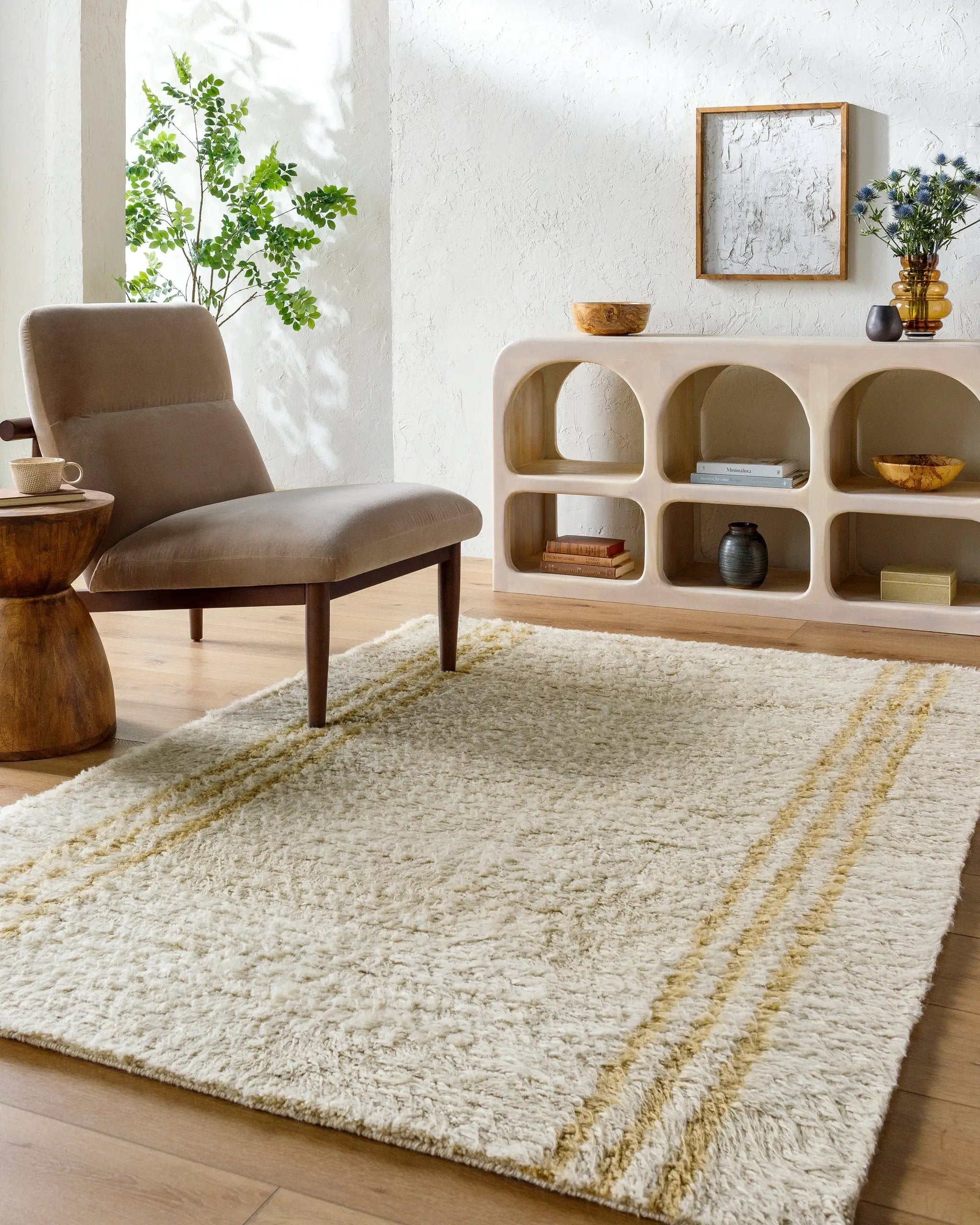 Beni Moroccan BMC-2304 Ivory Area Rug by LIVABLISS