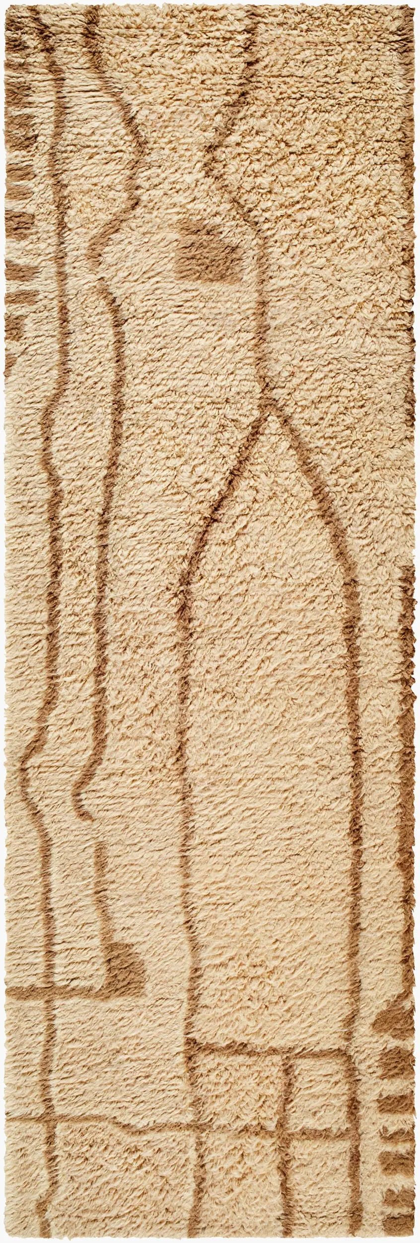 Beni Moroccan BMC-2309 Beige Area Rug by LIVABLISS
