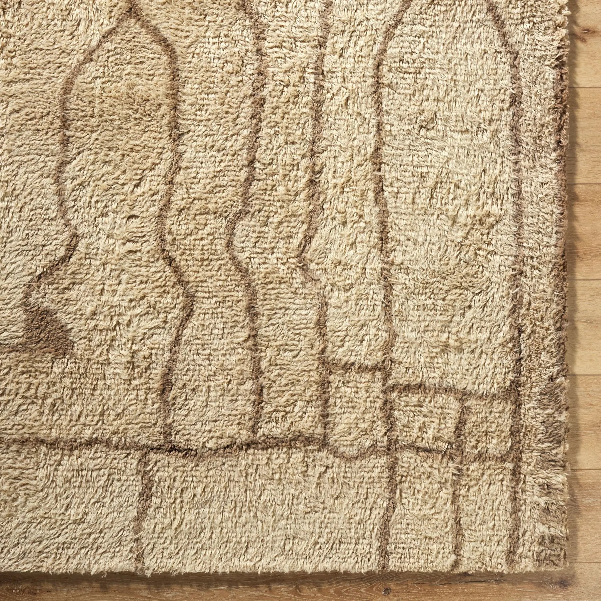 Beni Moroccan BMC-2309 Beige Area Rug by LIVABLISS