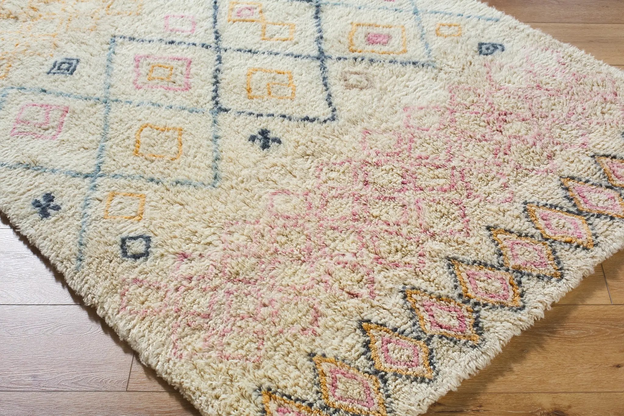 Beni Moroccan BMC-2310 Beige Area Rug by LIVABLISS