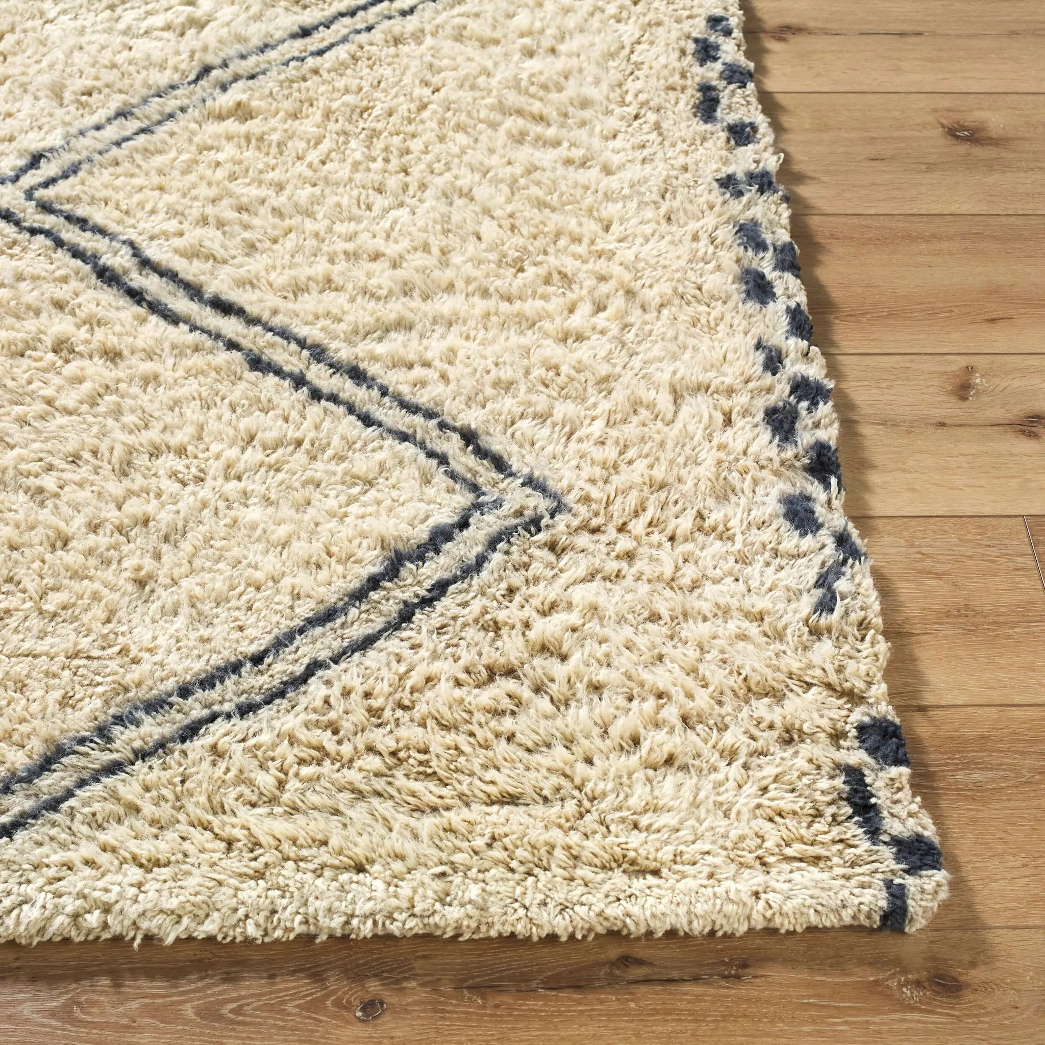 Beni Moroccan BMC-2311 Ivory Area Rug by LIVABLISS