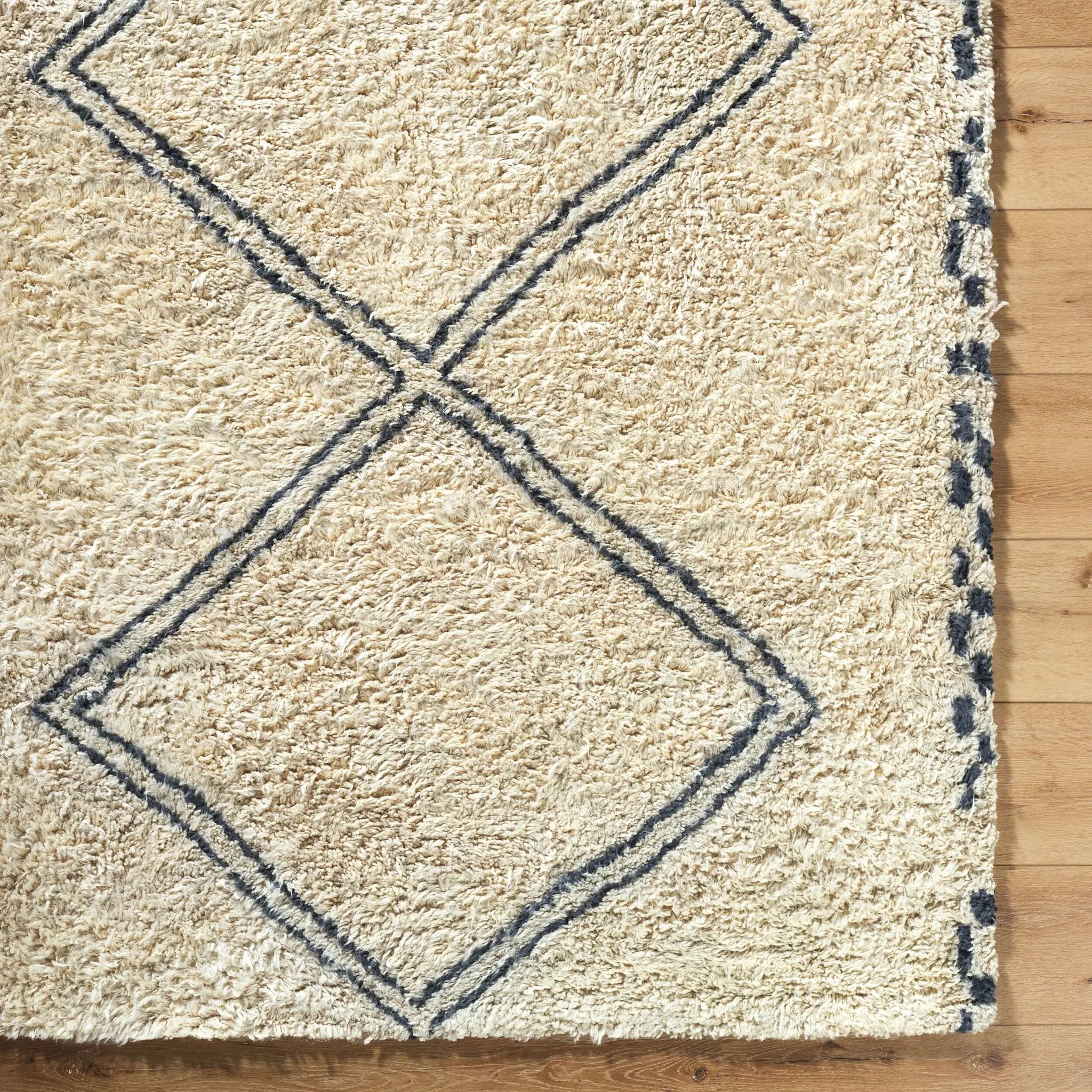 Beni Moroccan BMC-2311 Ivory Area Rug by LIVABLISS
