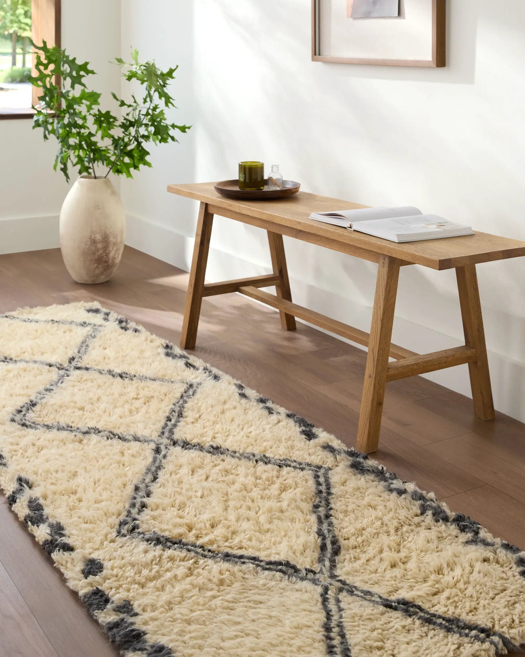 Beni Moroccan BMC-2311 Ivory Area Rug by LIVABLISS