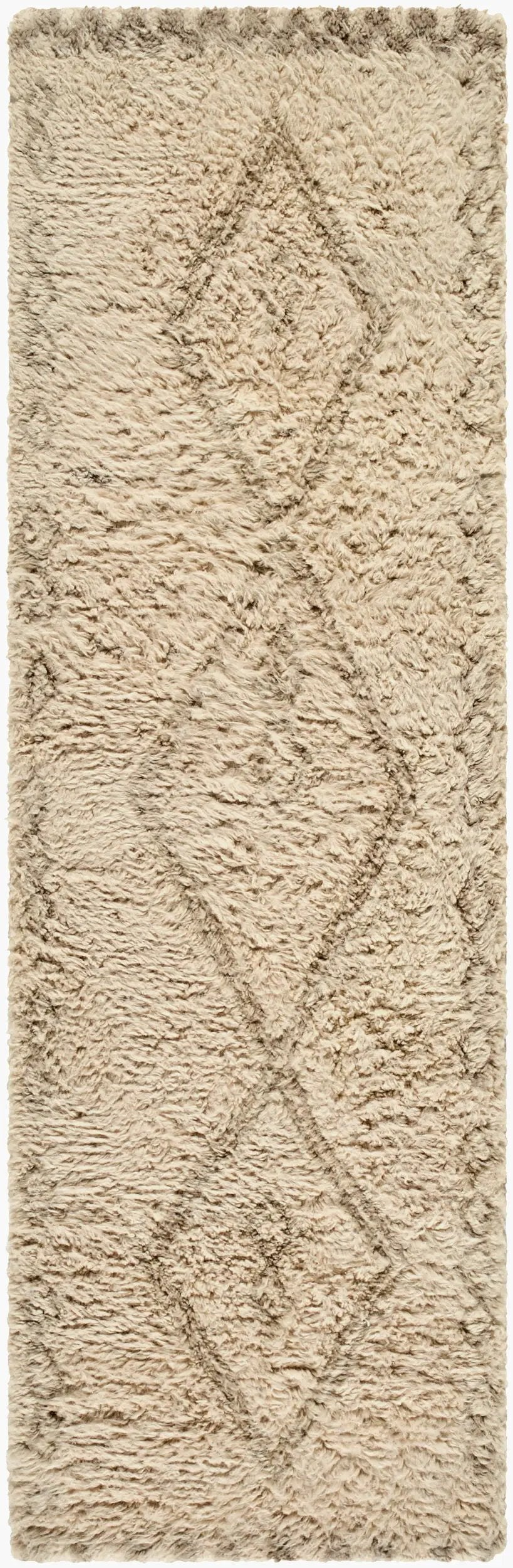 Beni Moroccan BMC-2312 Beige Area Rug by LIVABLISS