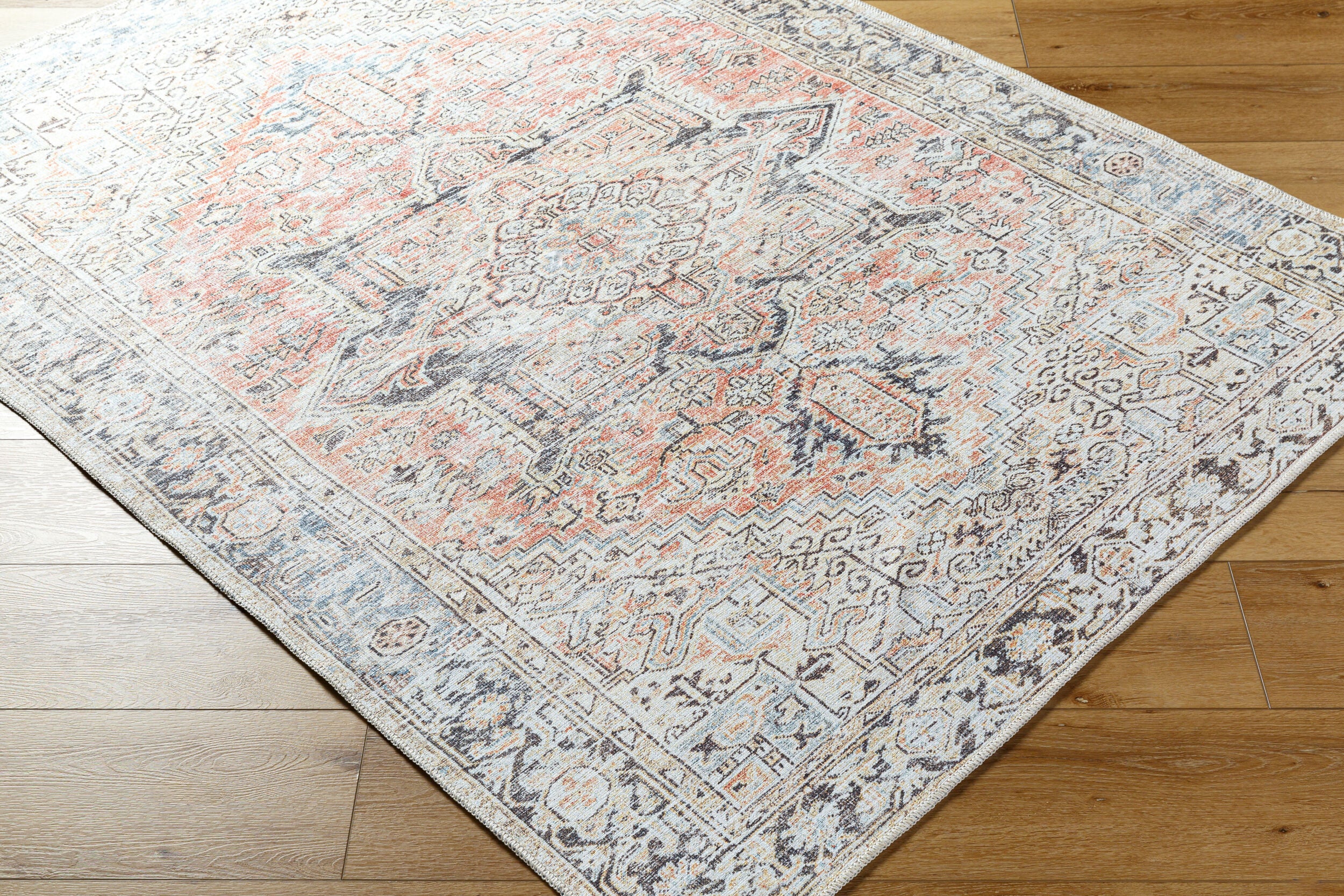 Becki Owens x Livabliss Darling BODA-2303 Dusty Coral Machine Washable Area Rug
