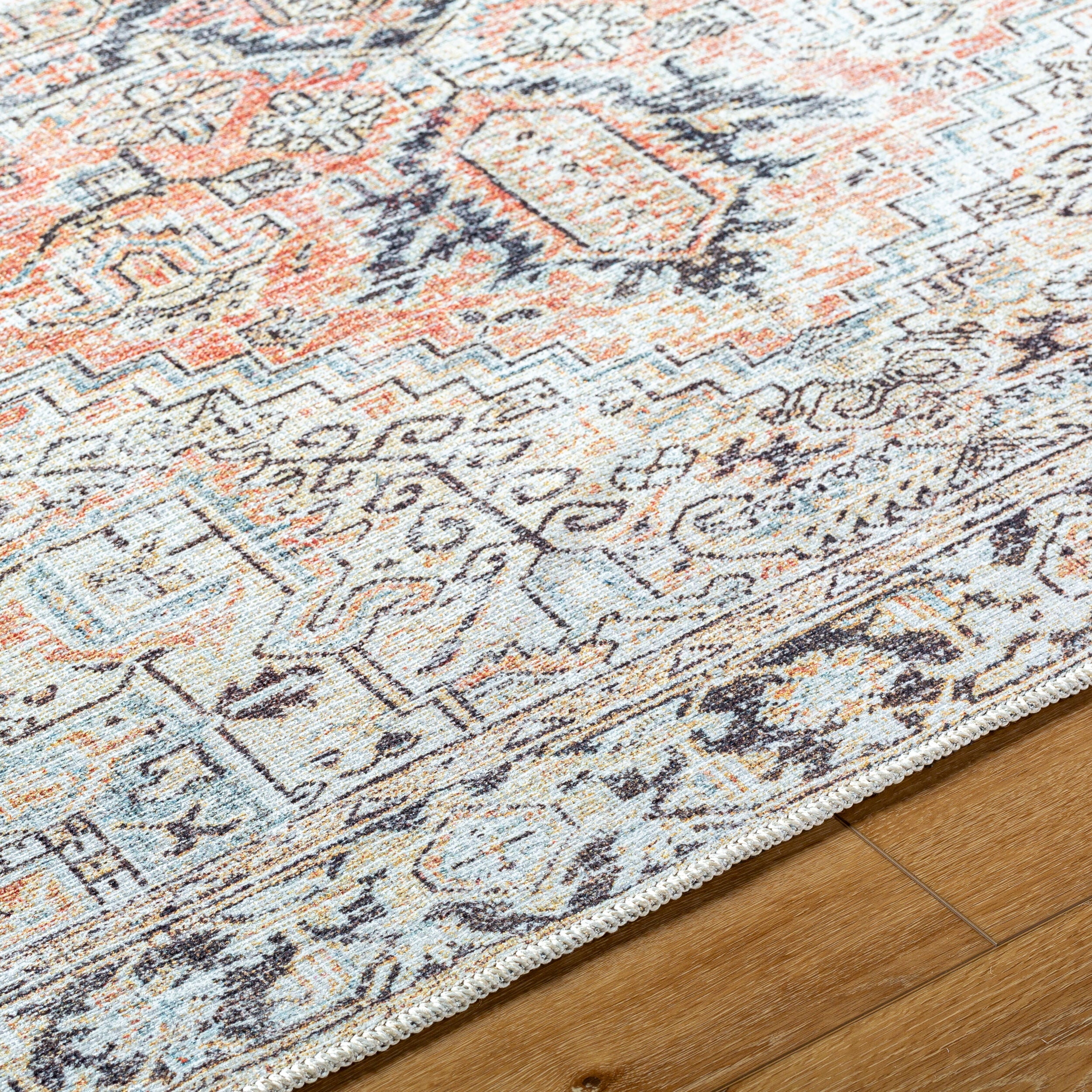 Becki Owens x Livabliss Darling BODA-2303 Dusty Coral Machine Washable Area Rug