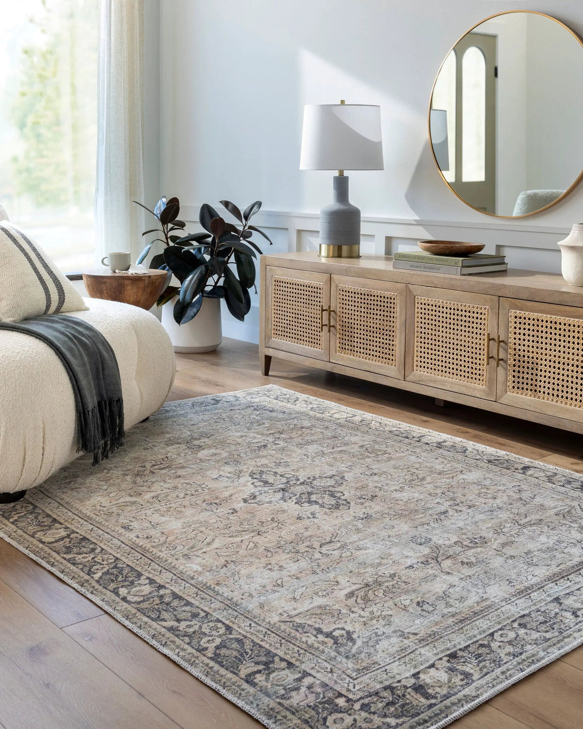 Darling BODA-2304 Tan Area Rug by Becki Owens x LIVABLISS