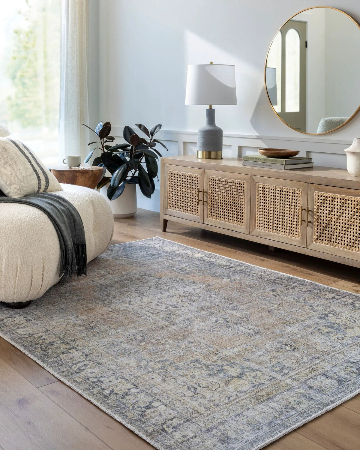 Darling BODA-2305 Rust Area Rug by Becki Owens x LIVABLISS