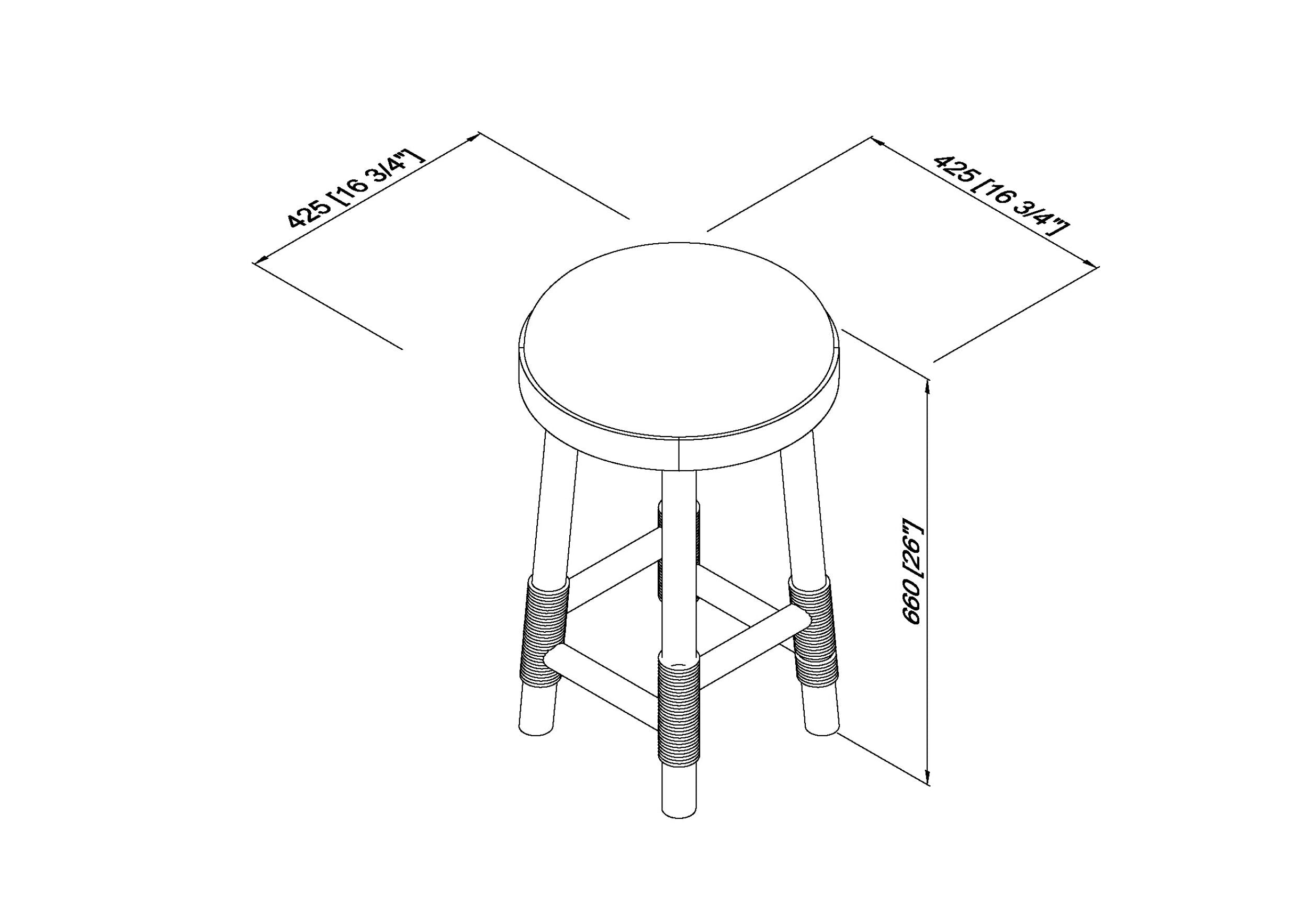 Becki Owens x LIVABLISS Esmarca BOES-006 Counter Stool
