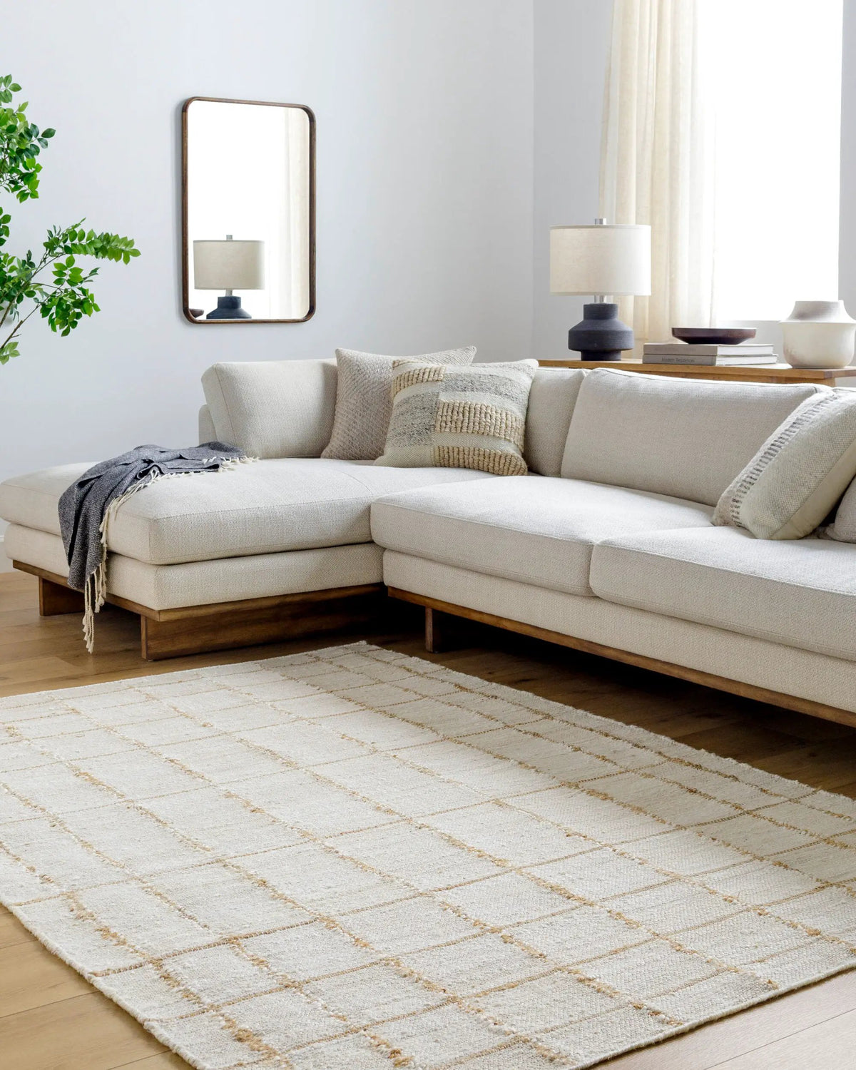 Kamey BOKY-2303 Ivory Area Rug by Becki Owens x LIVABLISS