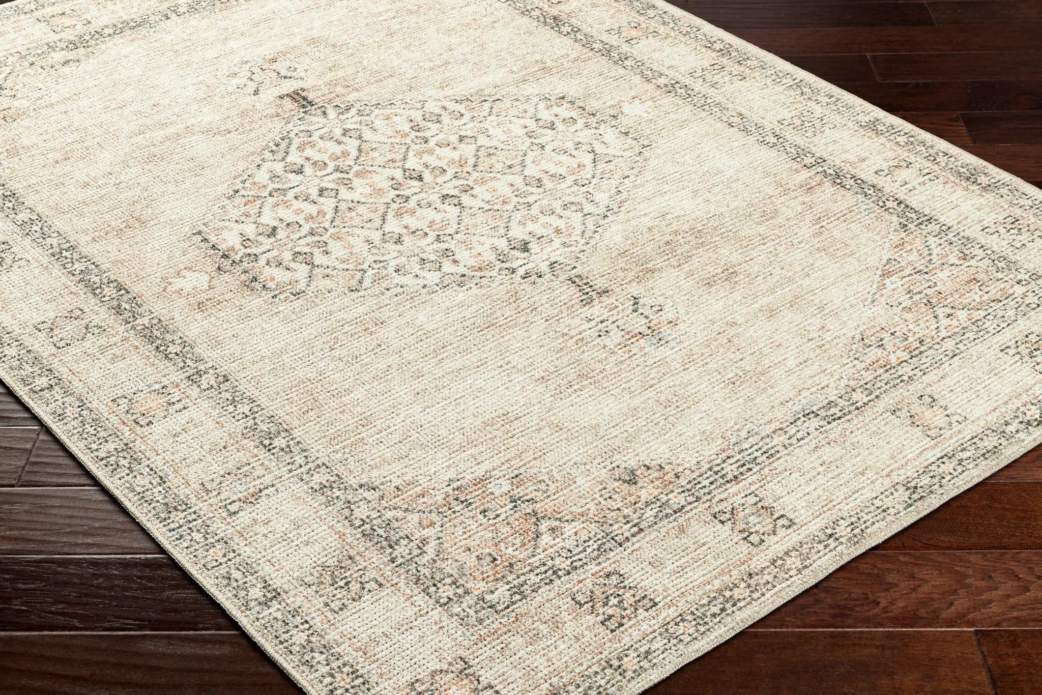 Lila BOLC-2302 Medium Brown Area Rug by Becki Owens x LIVABLISS