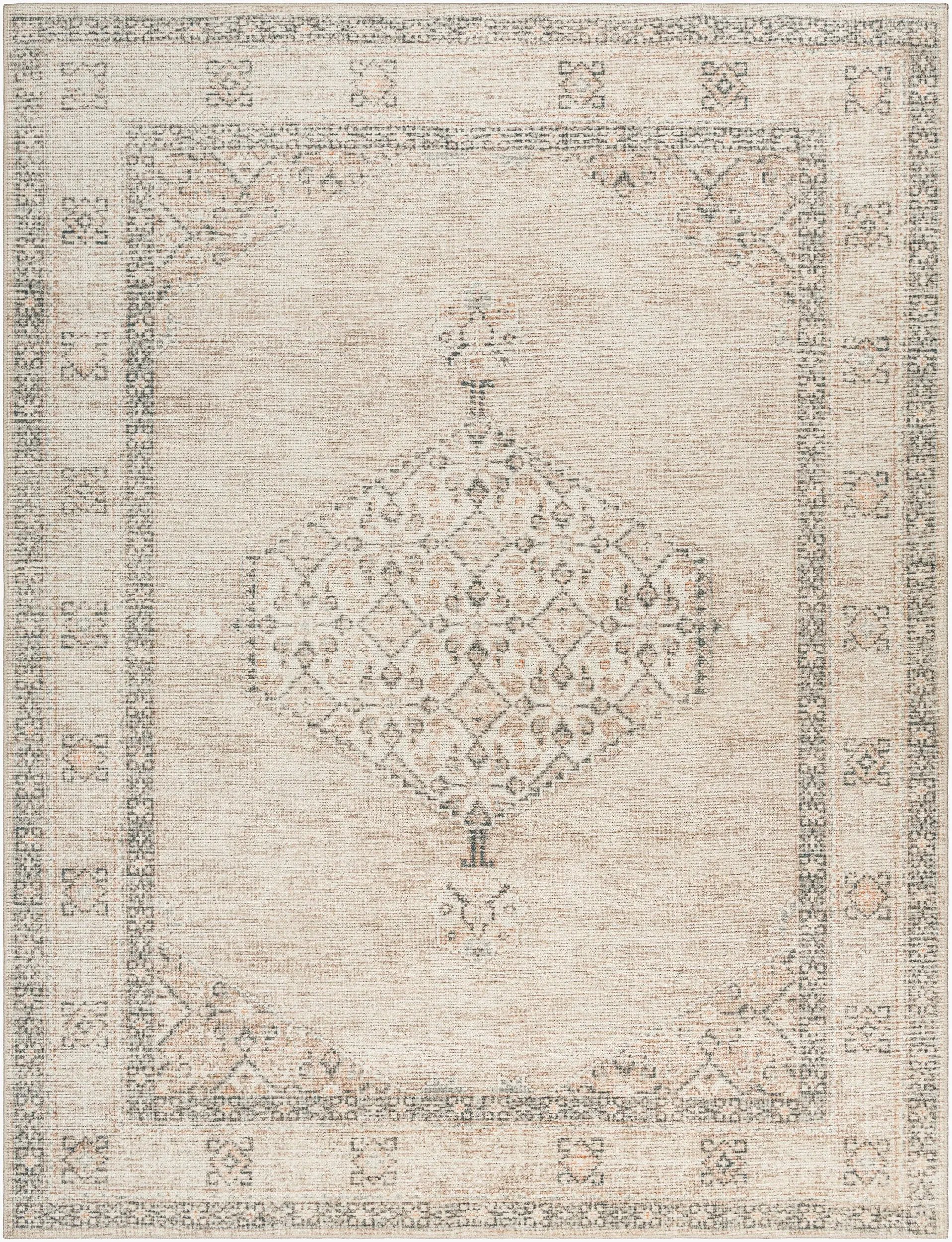 Lila BOLC-2302 Medium Brown Area Rug by Becki Owens x LIVABLISS