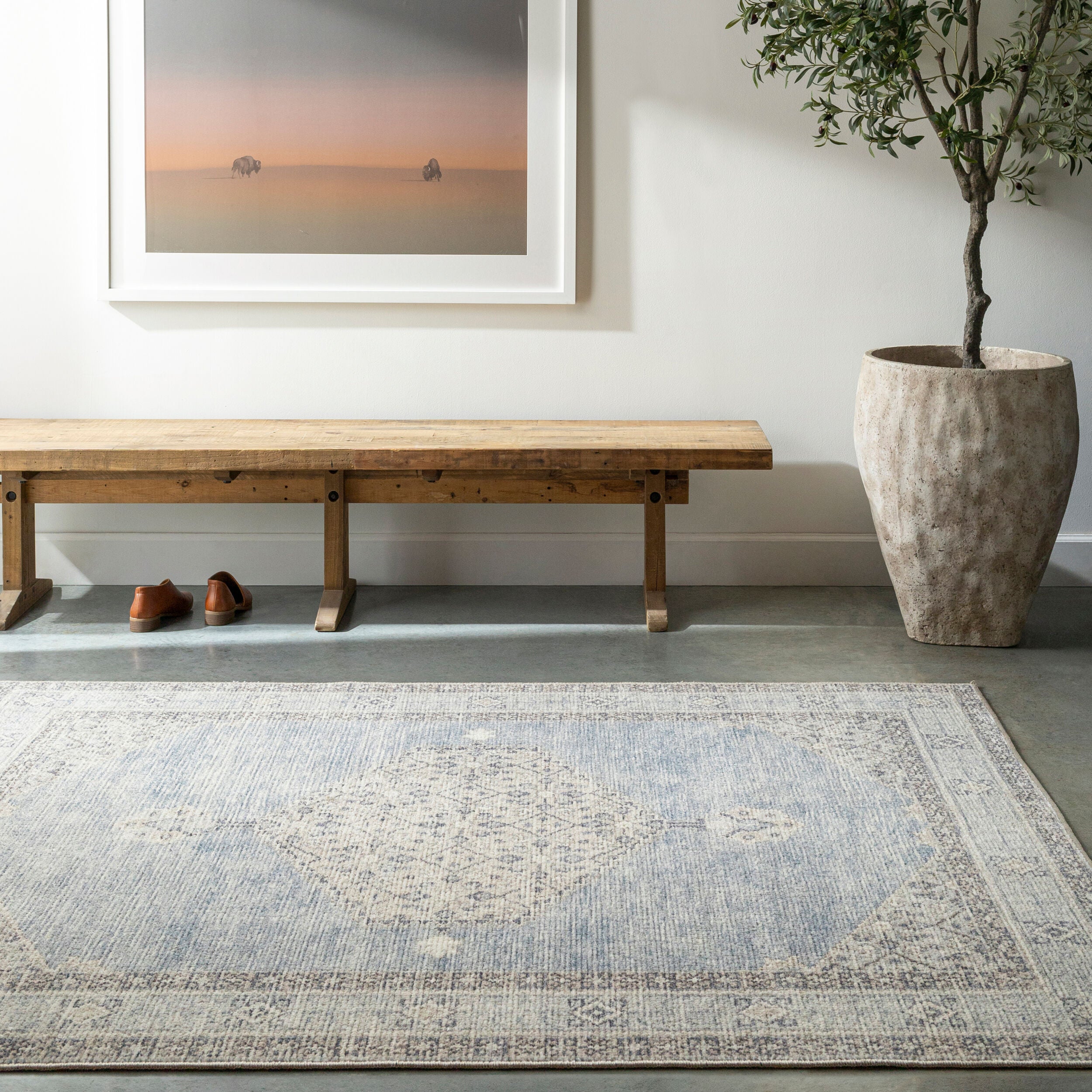 Becki Owens x LIVABLISS Lila BOLC-2303 Denim Area Rug