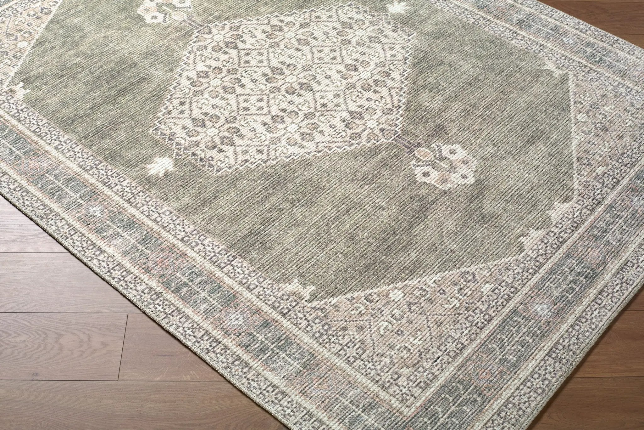 Lila BOLC-2304 Olive Area Rug by Becki Owens x LIVABLISS