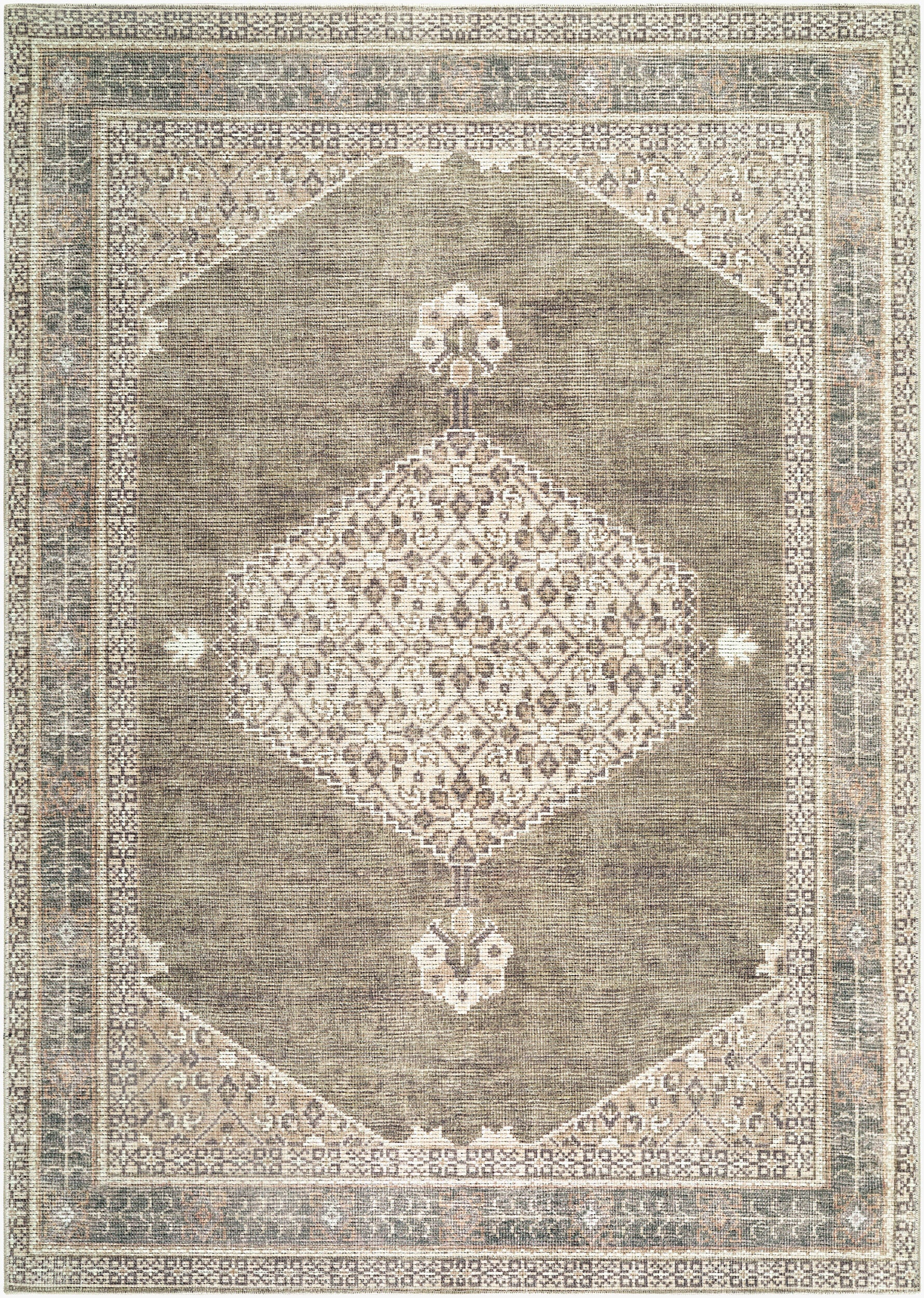 Becki Owens x LIVABLISS Lila BOLC-2304 Brown Area Rug