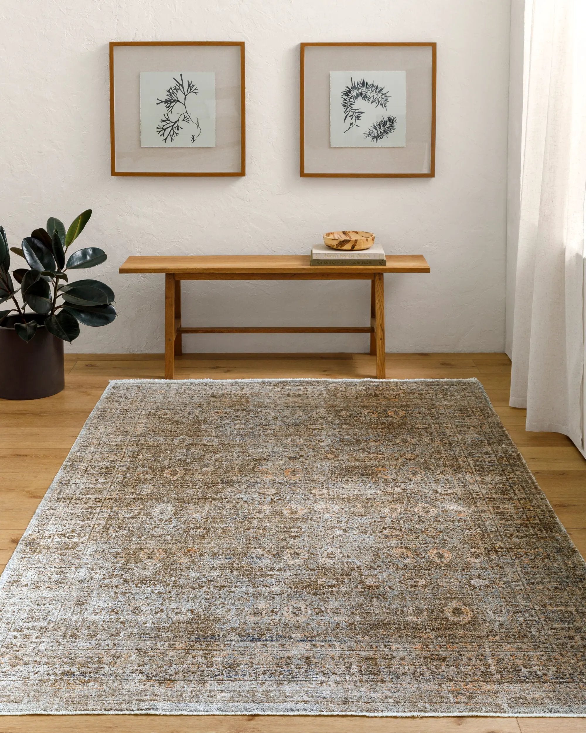 Margaret BOMG-2304 Dark Brown Area Rug by Becki Owens x LIVABLISS