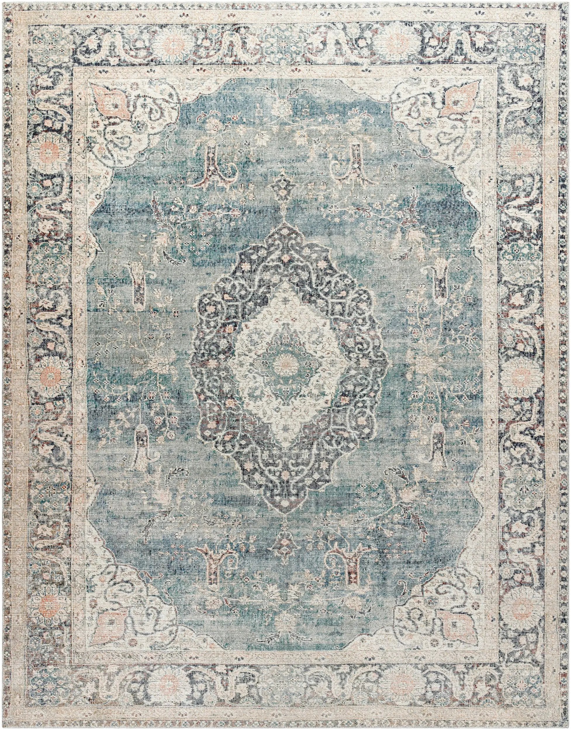 Marlene BOMN-2300 Ice Blue Area Rug by Becki Owens x LIVABLISS
