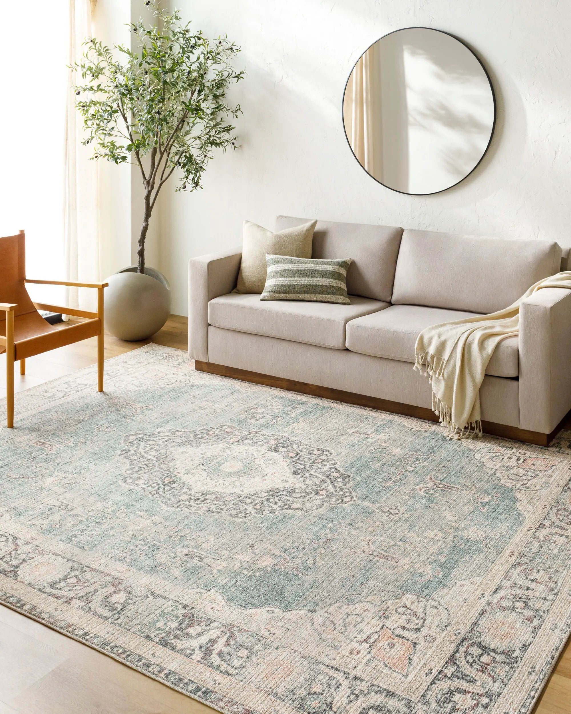 Marlene BOMN-2300 Ice Blue Area Rug by Becki Owens x LIVABLISS
