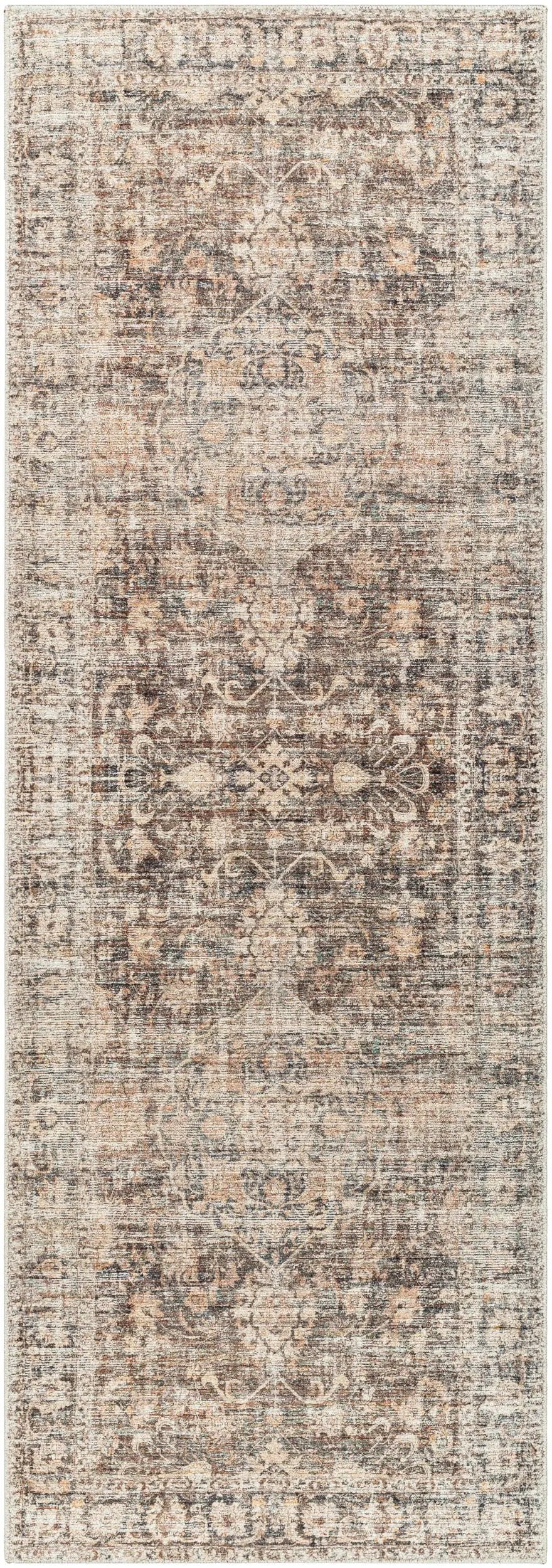 Marlene BOMN-2301 Dark Brown Area Rug by Becki Owens x LIVABLISS