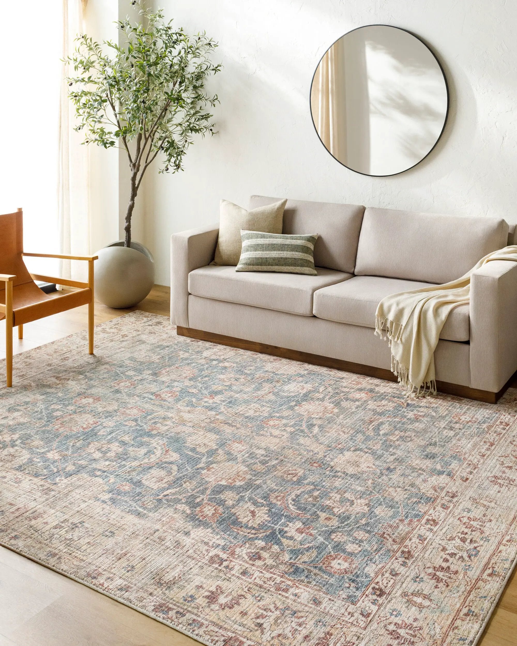 Marlene BOMN-2303 Ink Blue Area Rug by Becki Owens x LIVABLISS