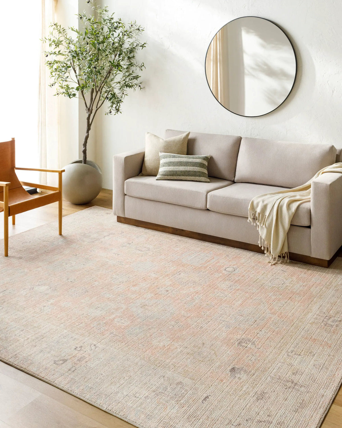 Marlene BOMN-2307 Dusty Pink Area Rug by Becki Owens x LIVABLISS