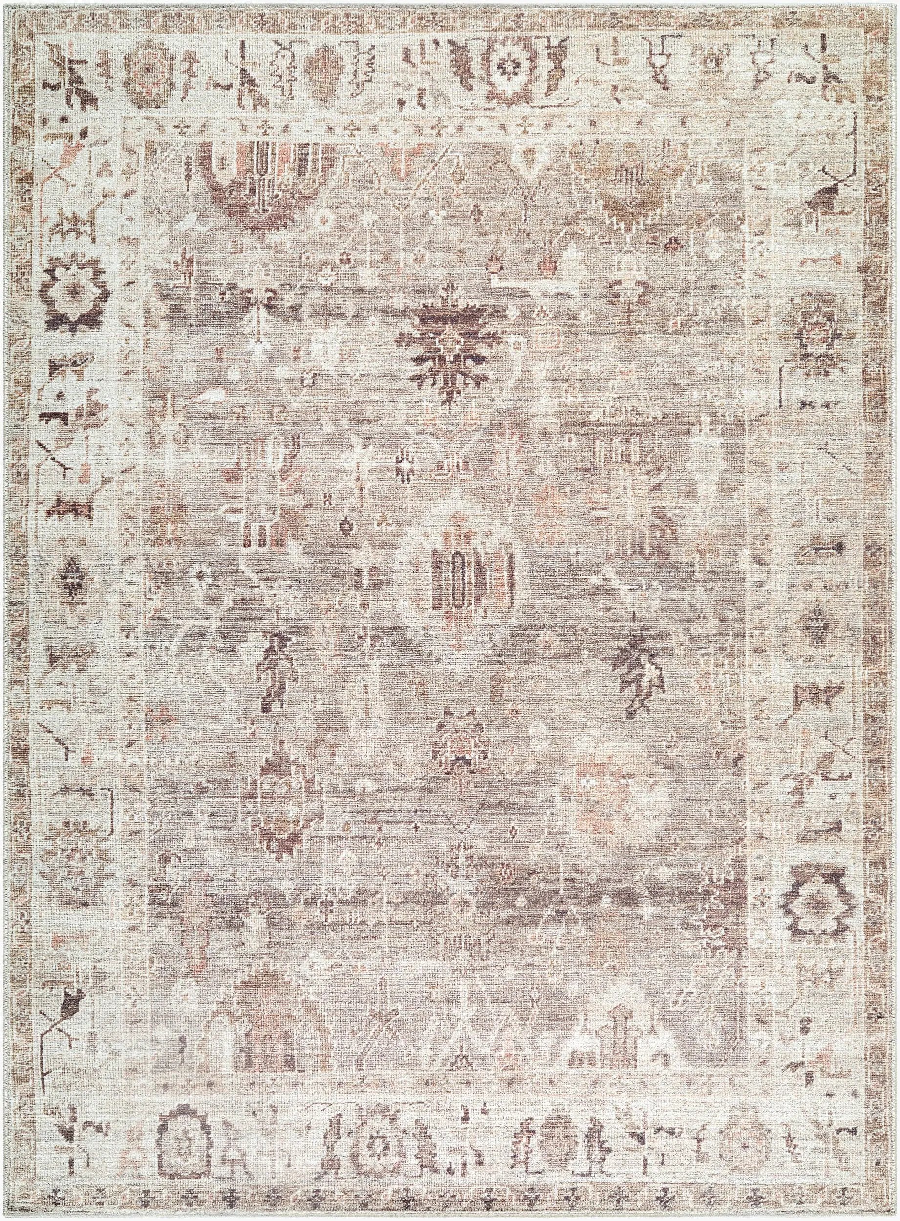 Marlene BOMN-2311 Light Brown Area Rug by Becki Owens x LIVABLISS