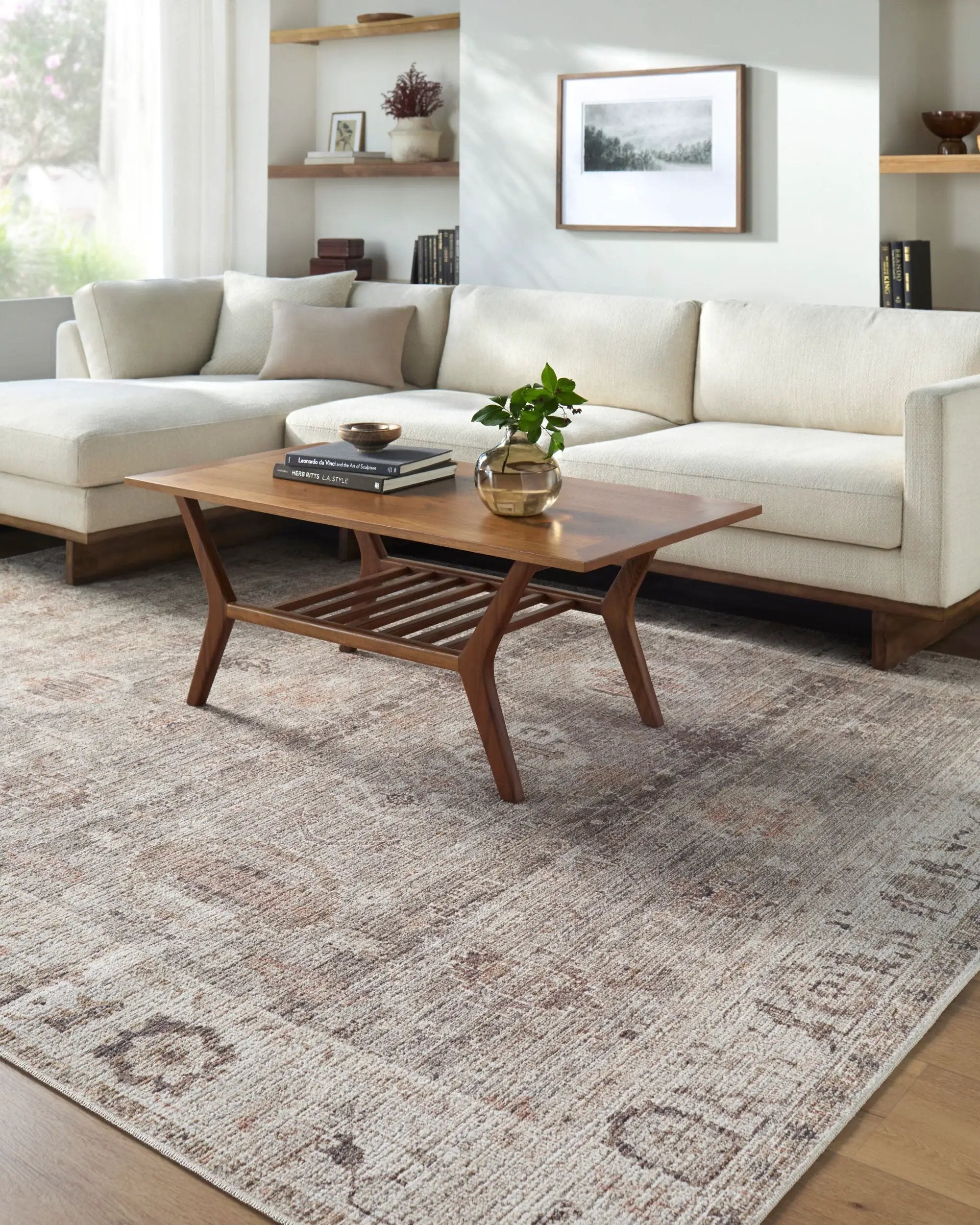 Marlene BOMN-2311 Light Brown Area Rug by Becki Owens x LIVABLISS
