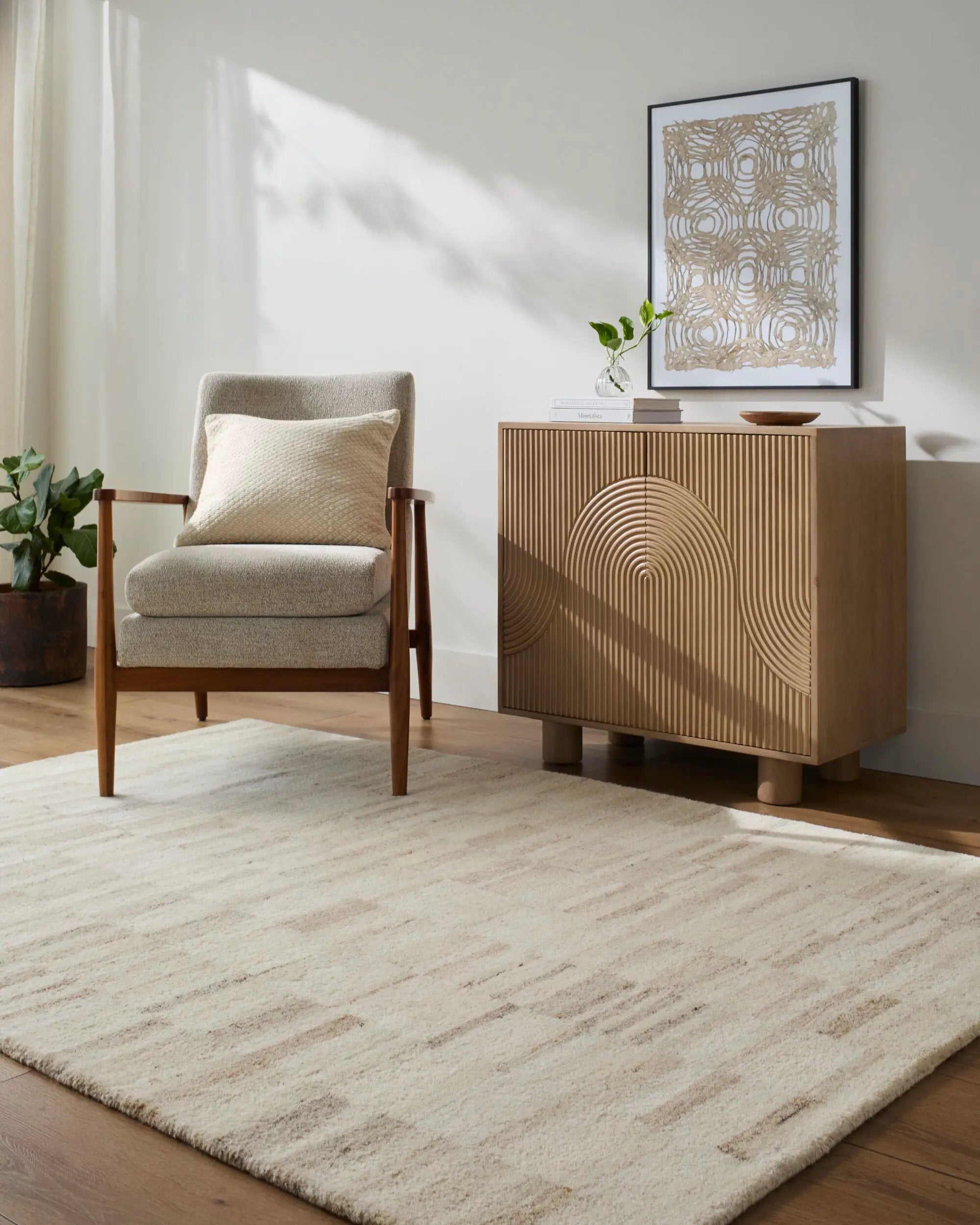 Max BOMX-2302 Ivory Area Rug by Becki Owens x LIVABLISS