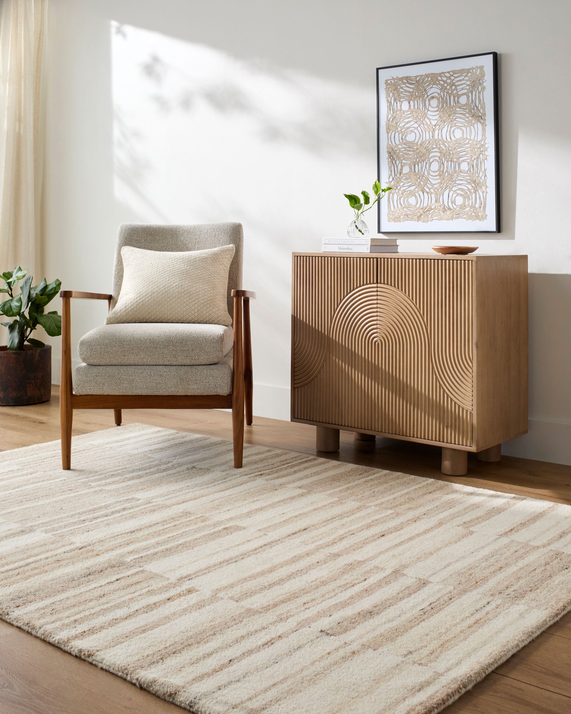 Becki Owens x Livabliss Max BOMX-2304 Light Brown Area Rug