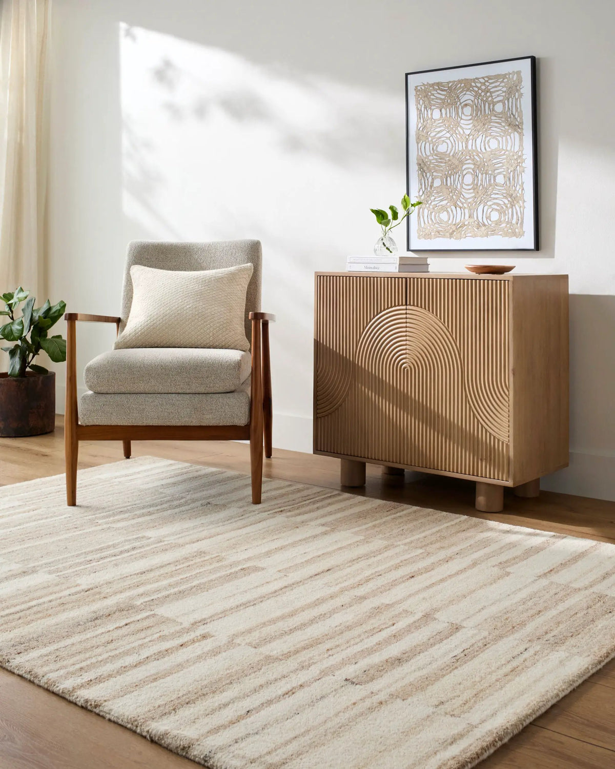 Max BOMX-2304 Light Brown Area Rug by Becki Owens x LIVABLISS