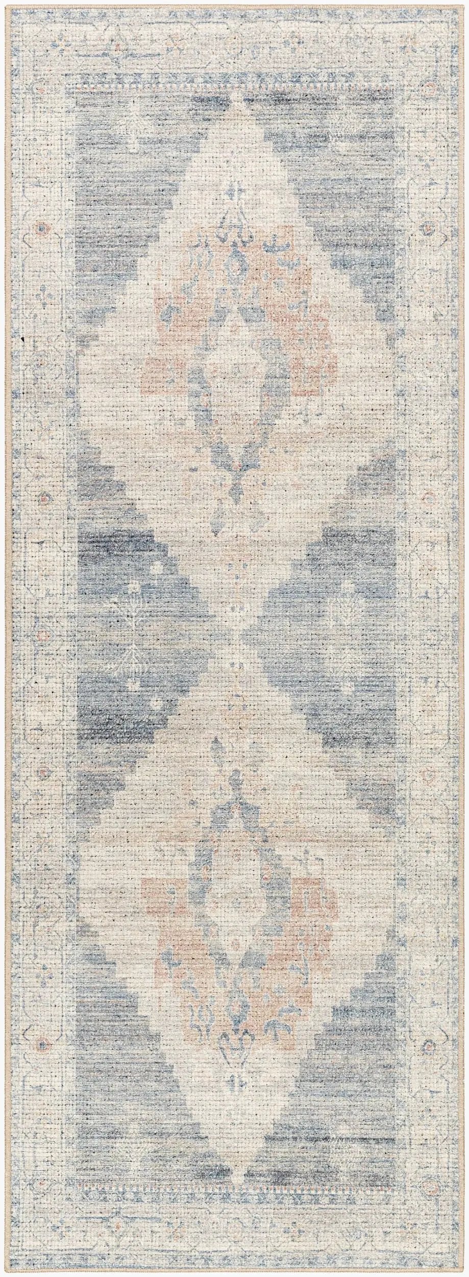 Luca BONC-2300 Denim Area Rug by Becki Owens x LIVABLISS