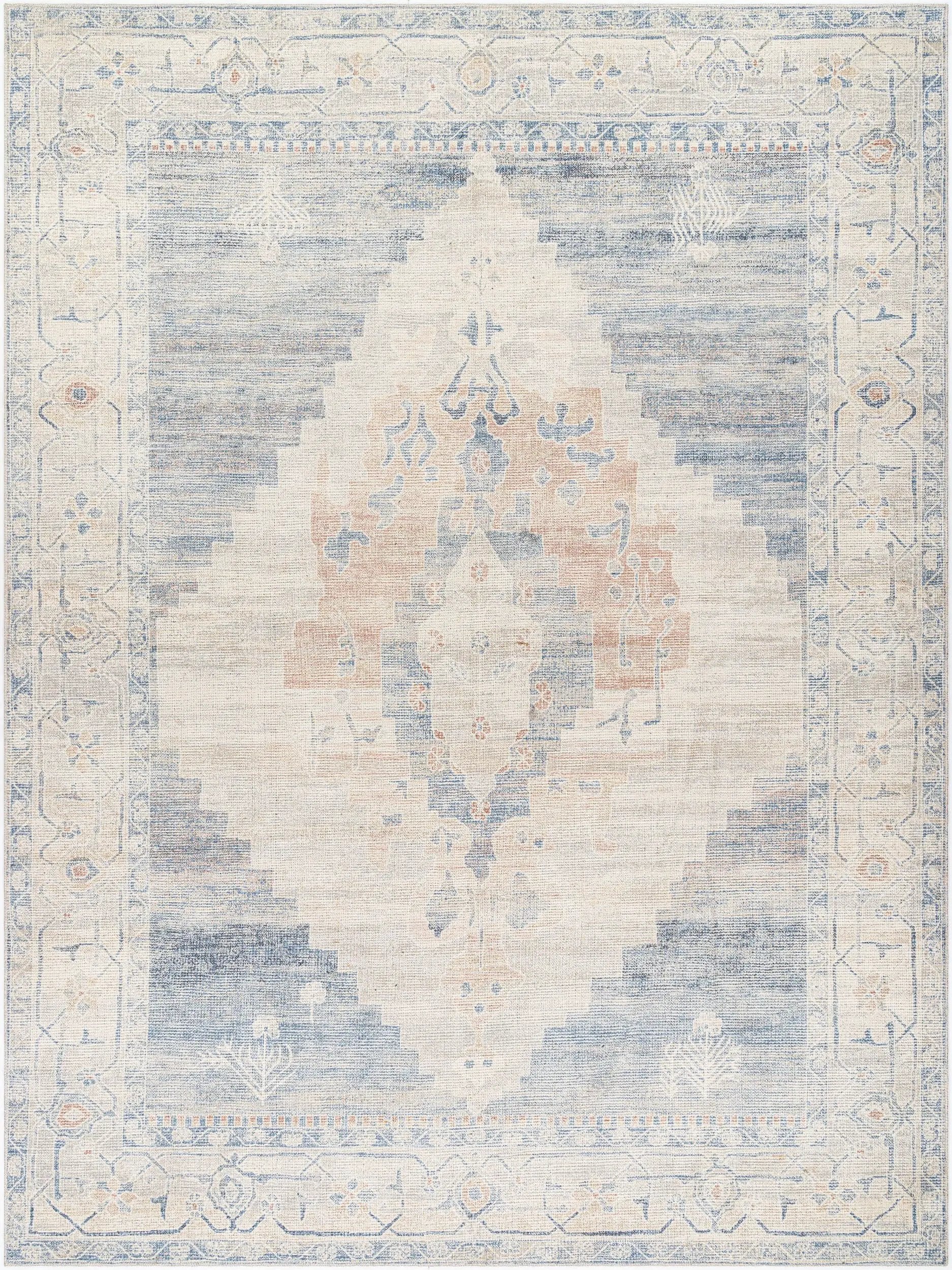 Luca BONC-2300 Denim Area Rug by Becki Owens x LIVABLISS