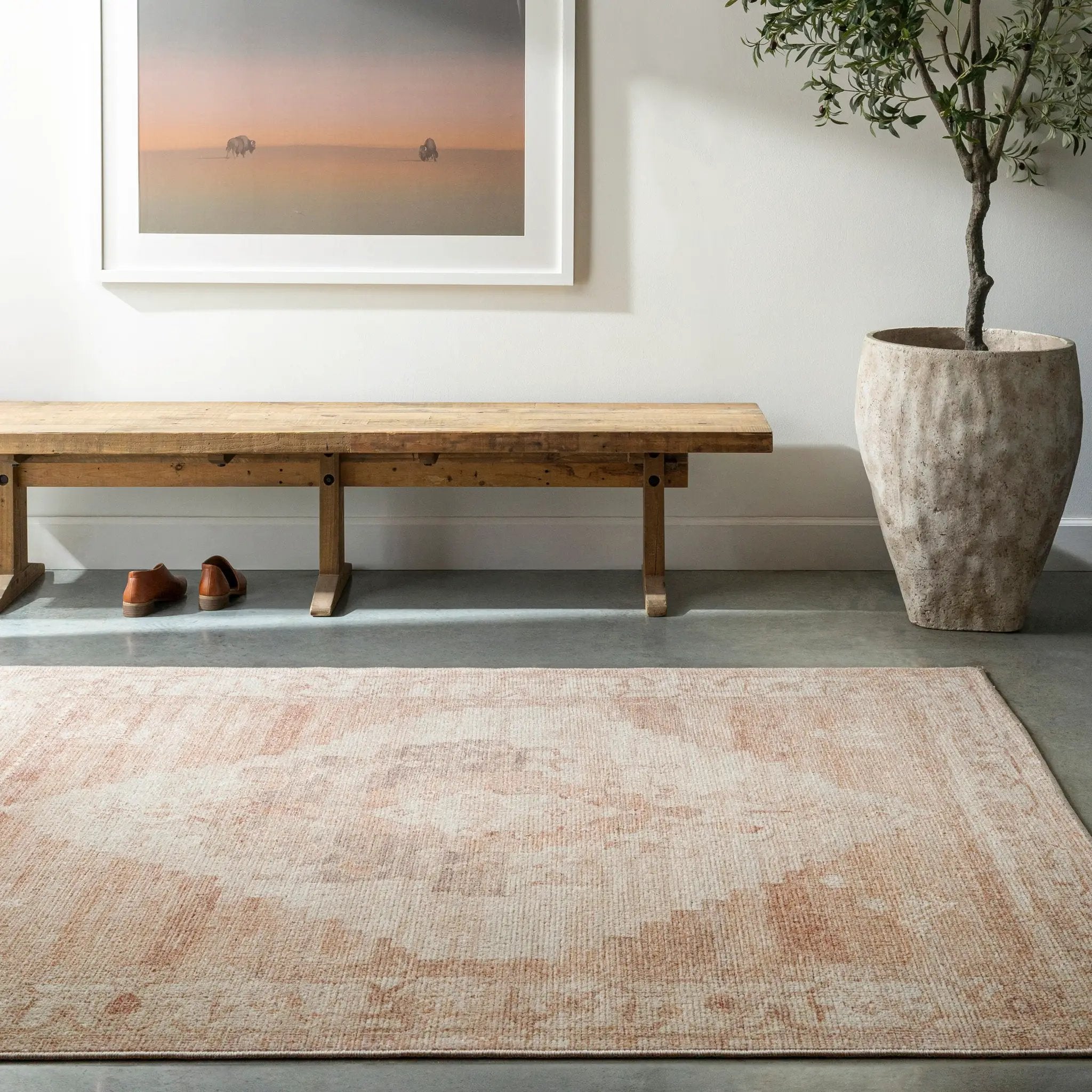 Luca BONC-2301 Dusty Pink Area Rug by Becki Owens x LIVABLISS