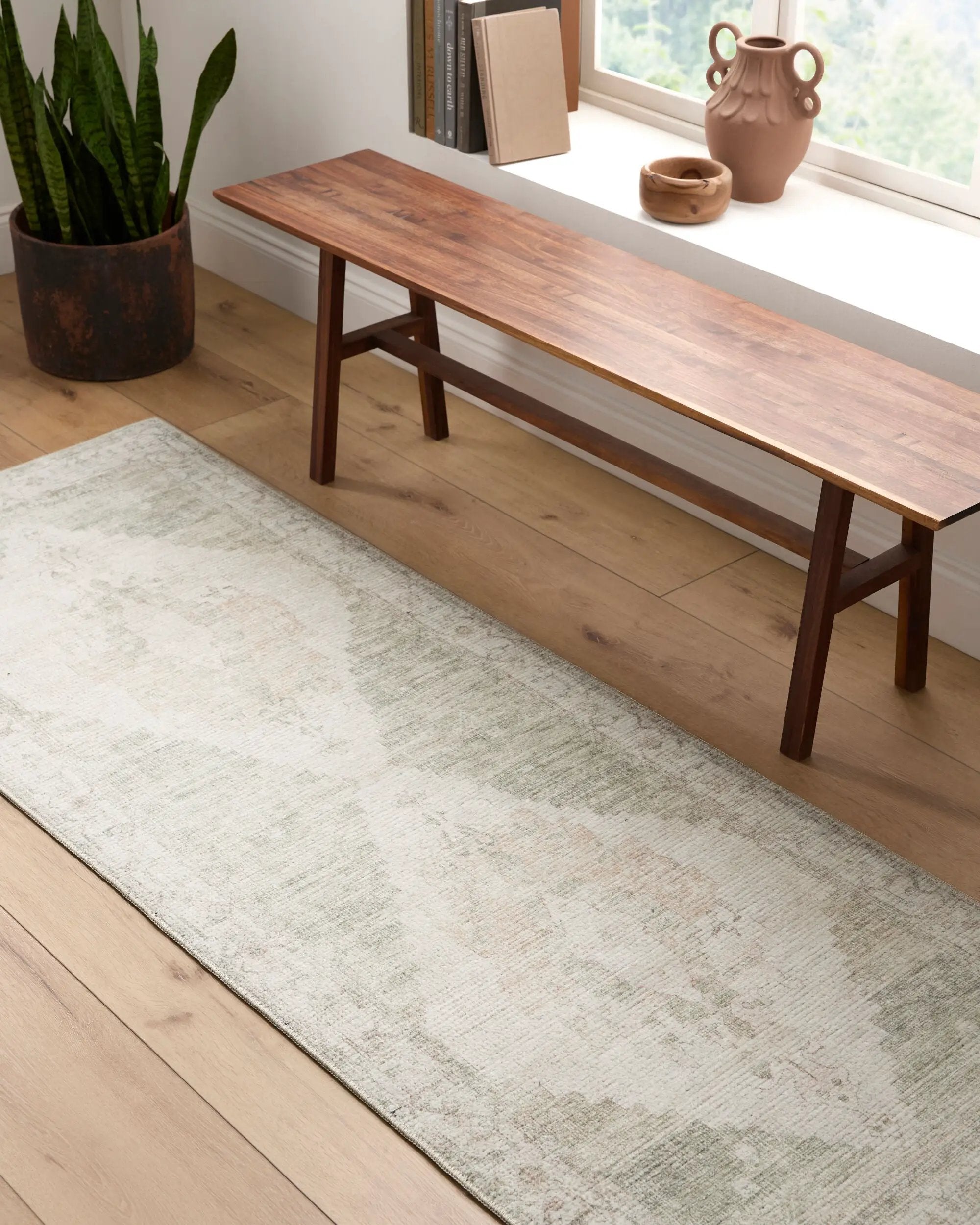 Luca BONC-2302 Light Olive Area Rug by Becki Owens x LIVABLISS