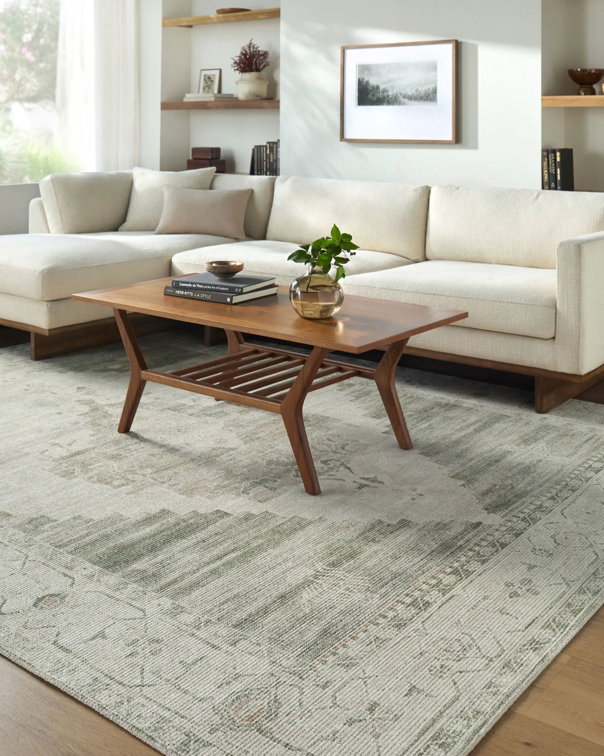 Luca BONC-2303 Olive Area Rug by Becki Owens x LIVABLISS