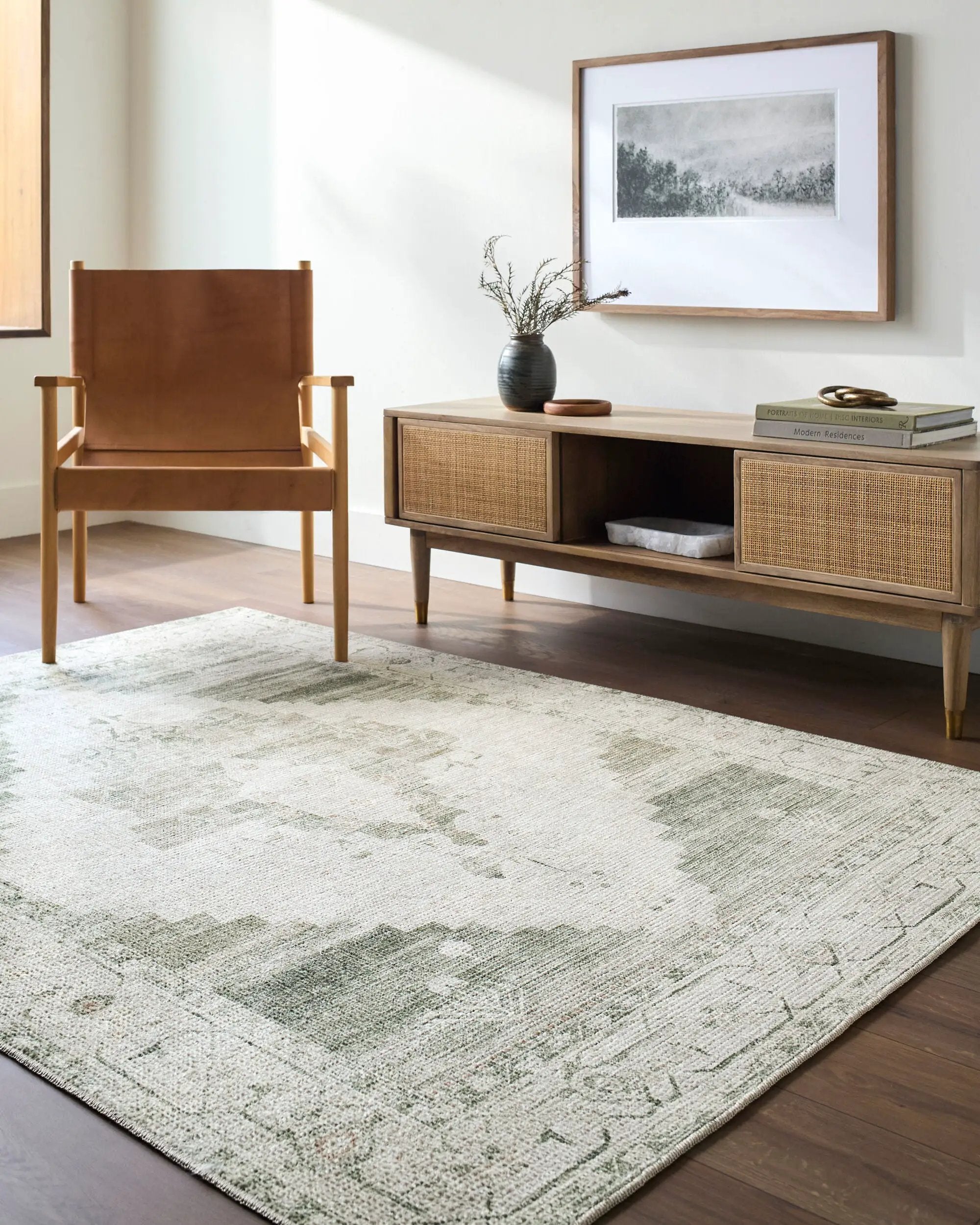Luca BONC-2303 Olive Area Rug by Becki Owens x LIVABLISS