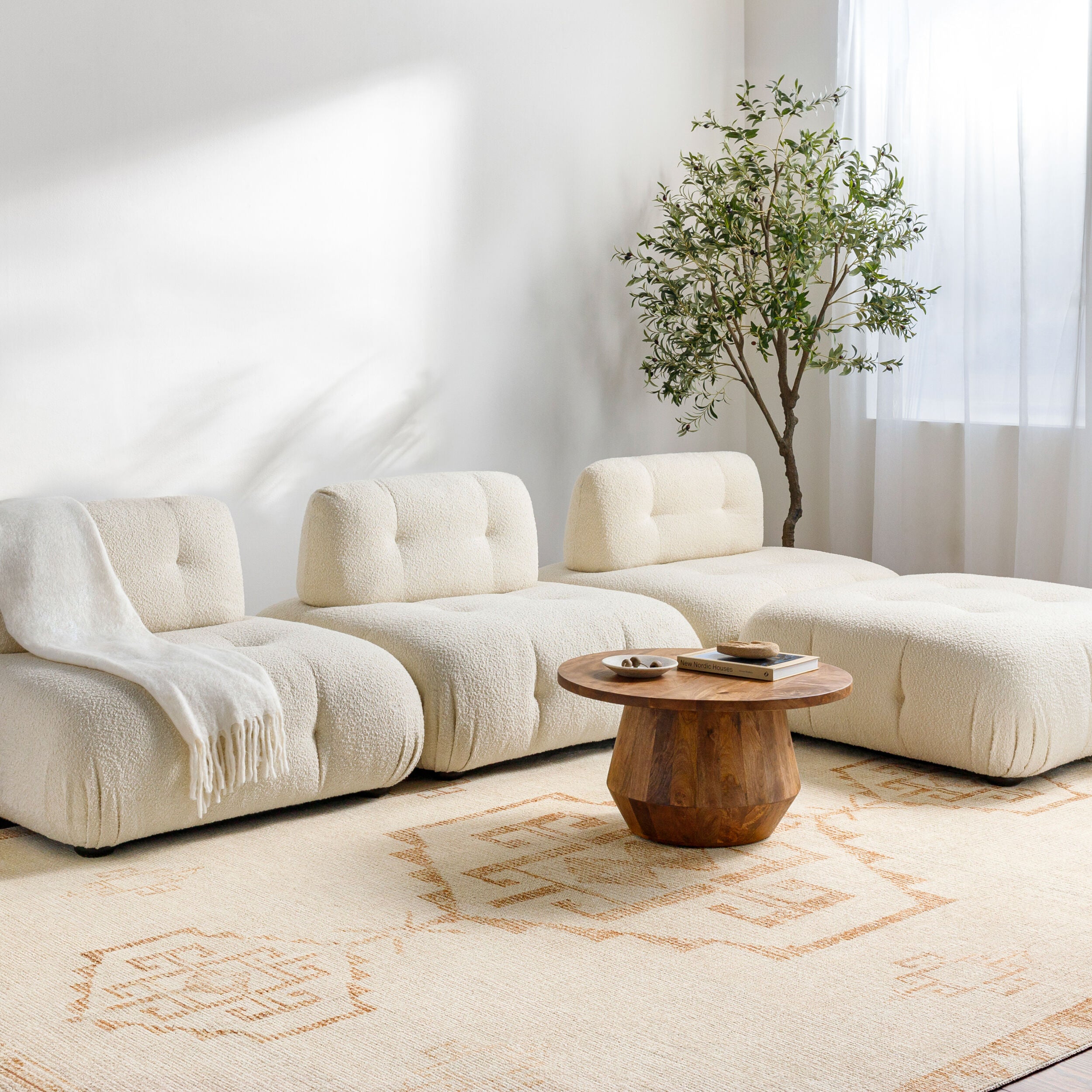 Becki Owens x LIVABLISS Solana BOOC-2301 Ivory Area Rug
