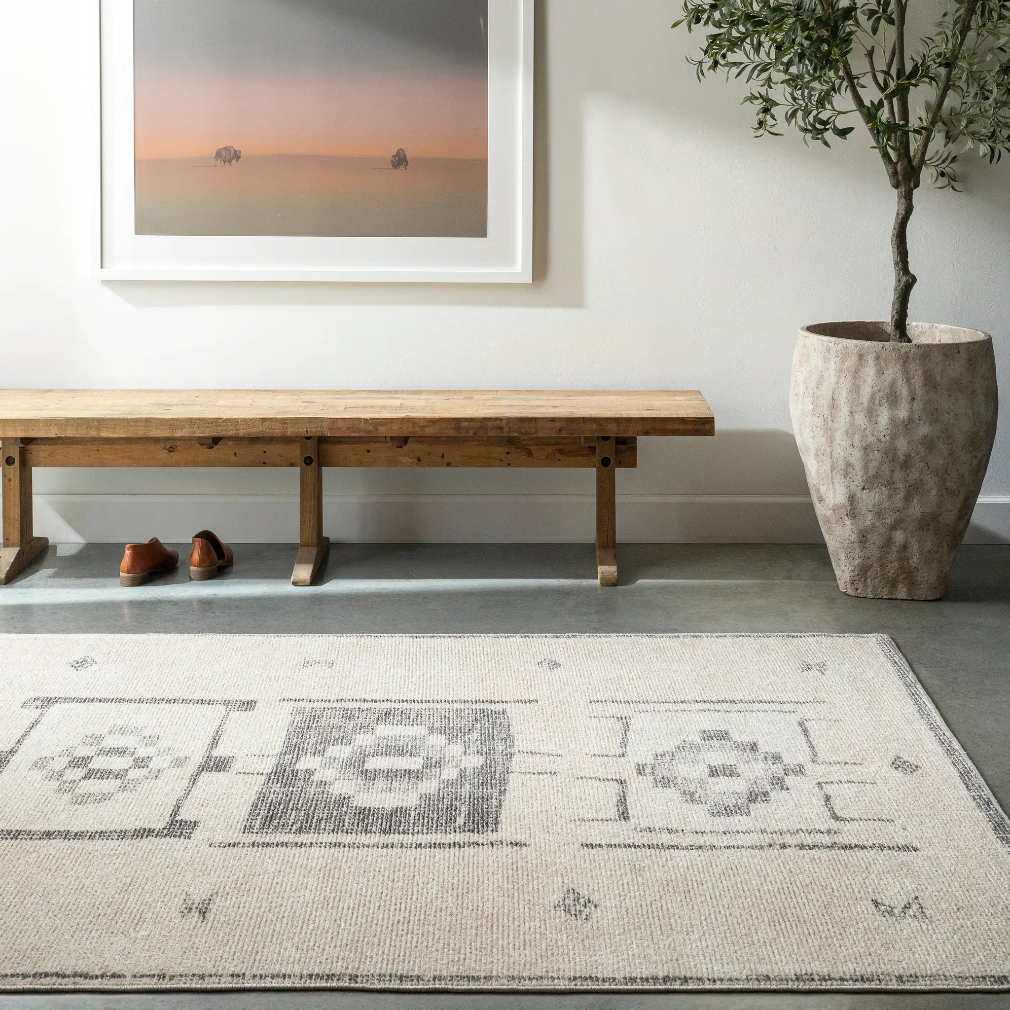 Solana BOOC-2302 Ivory Area Rug by Becki Owens x LIVABLISS