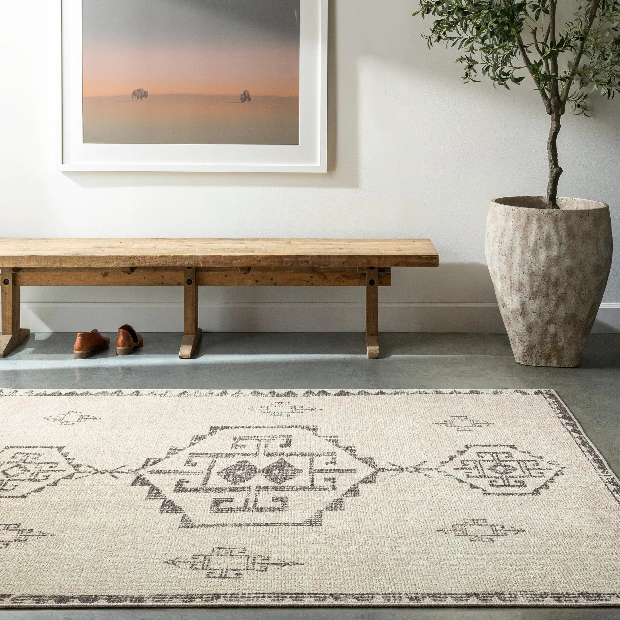 Solana BOOC-2303 Ivory Area Rug by Becki Owens x LIVABLISS