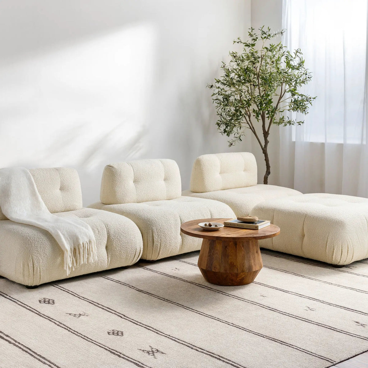 Rivi BORC-2300 Ivory Area Rug by Becki Owens x LIVABLISS