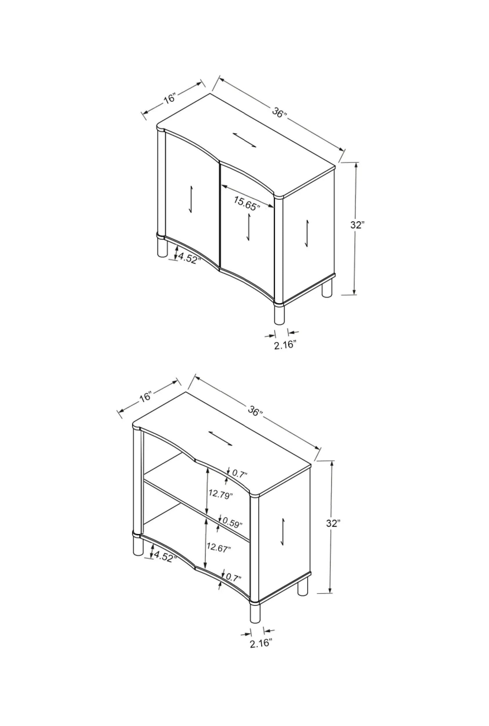 Becki Owens x LIVABLISS Sonador BOSO-002 Cabinet - Storage Cabinets & Lockers Cabinet
