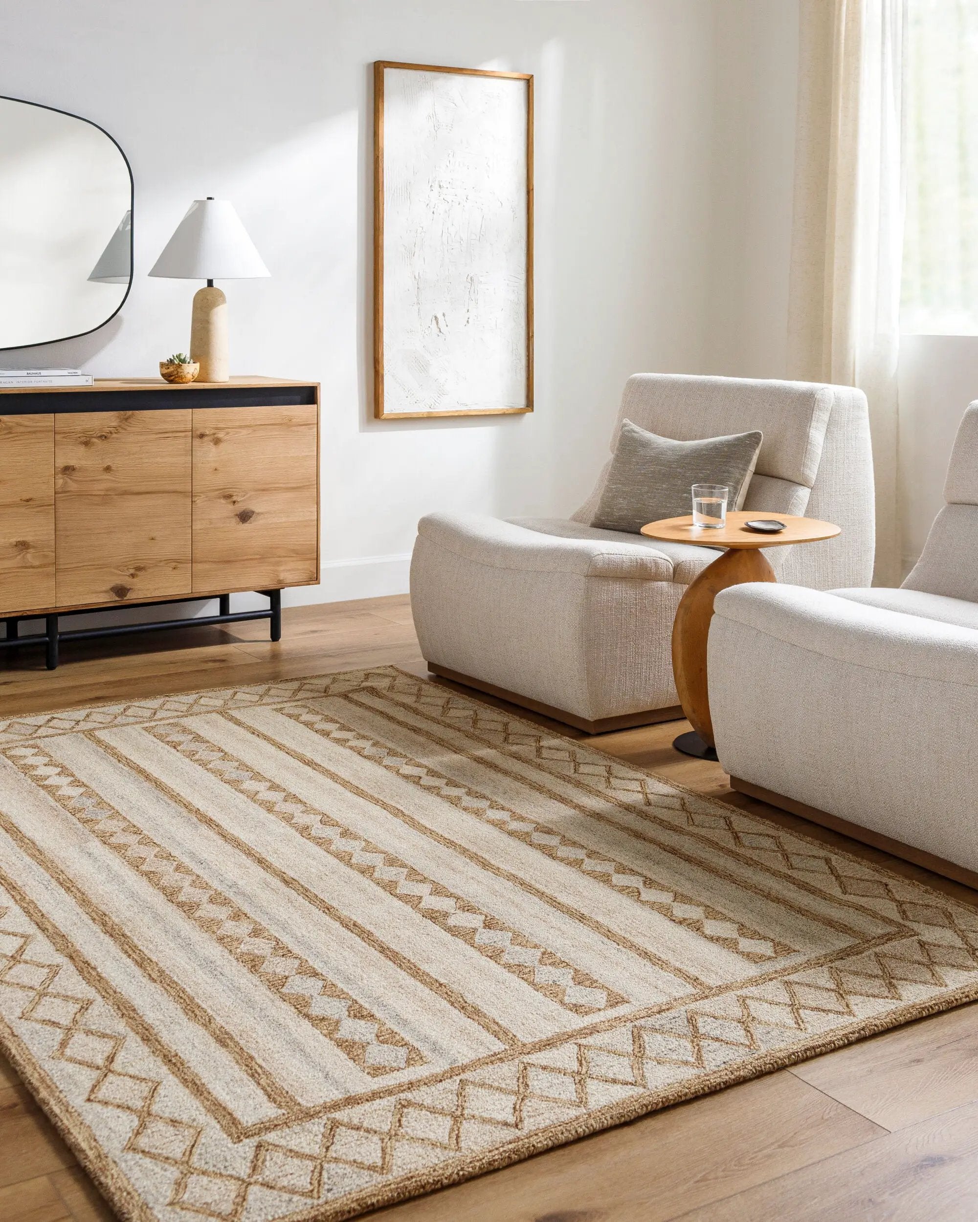 Bournemouth BOT-2305 Beige Area Rug by LIVABLISS