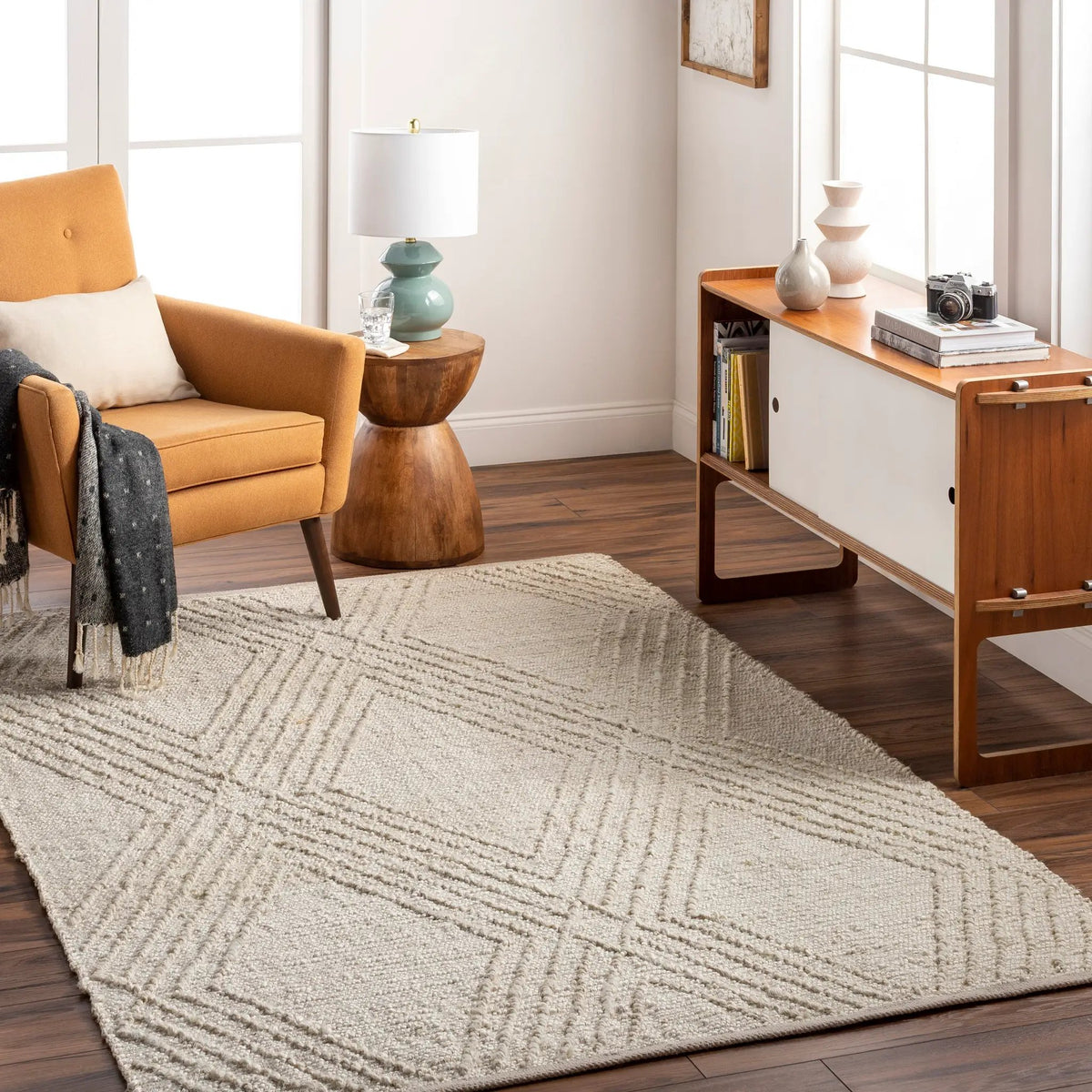 Bryant BRA-2308 Tan Area Rug by LIVABLISS