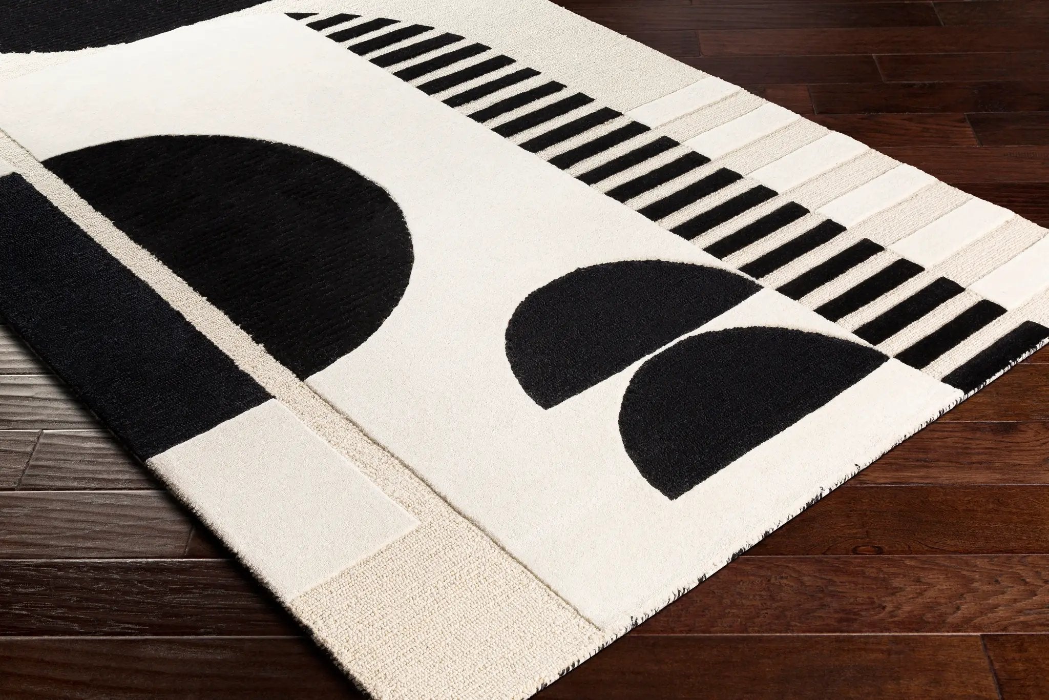 Brooklyn BRO-2304 Black Area Rug by LIVABLISS