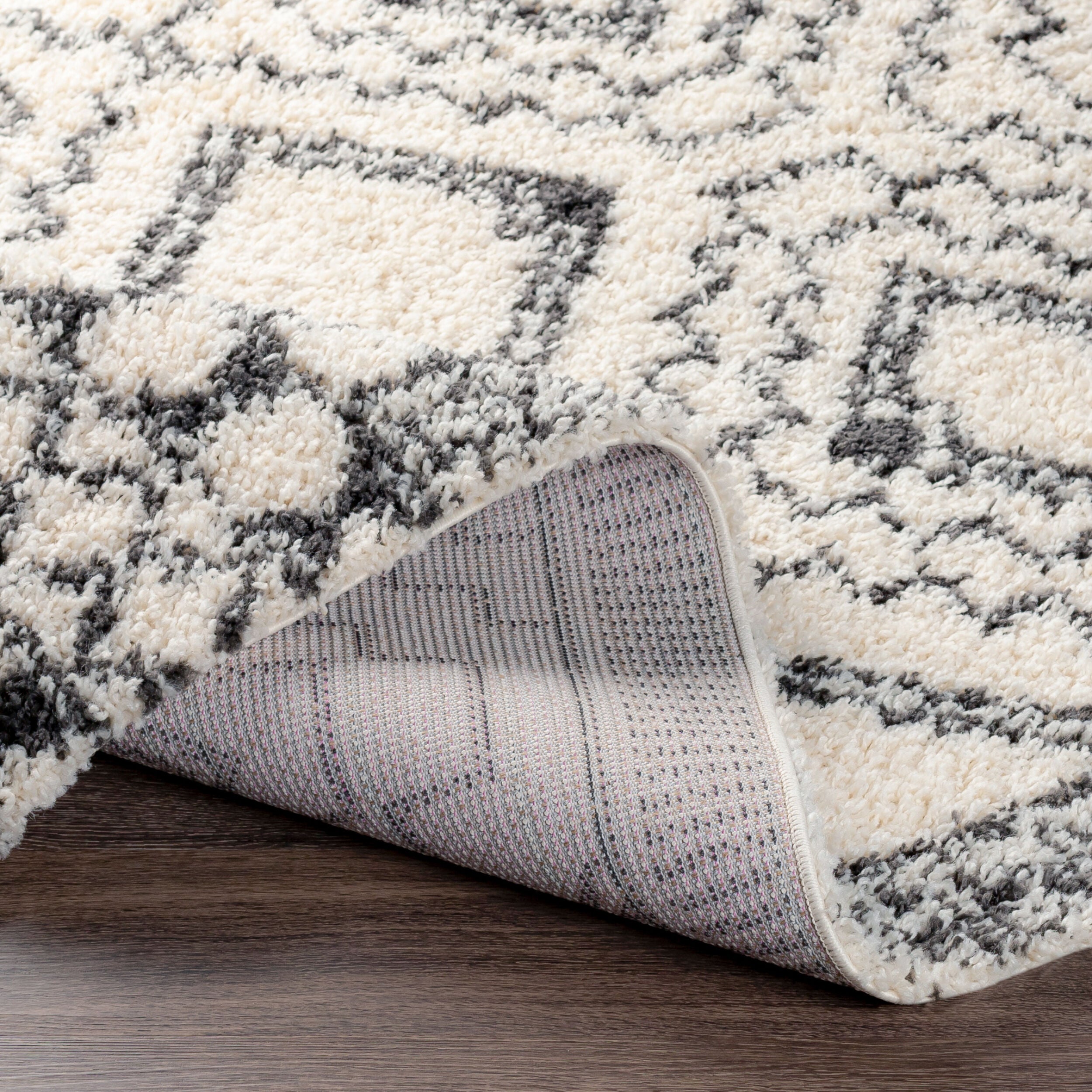 Surya Beni Shag BSH-2300 Off-White Area Rug by LIVABLISS