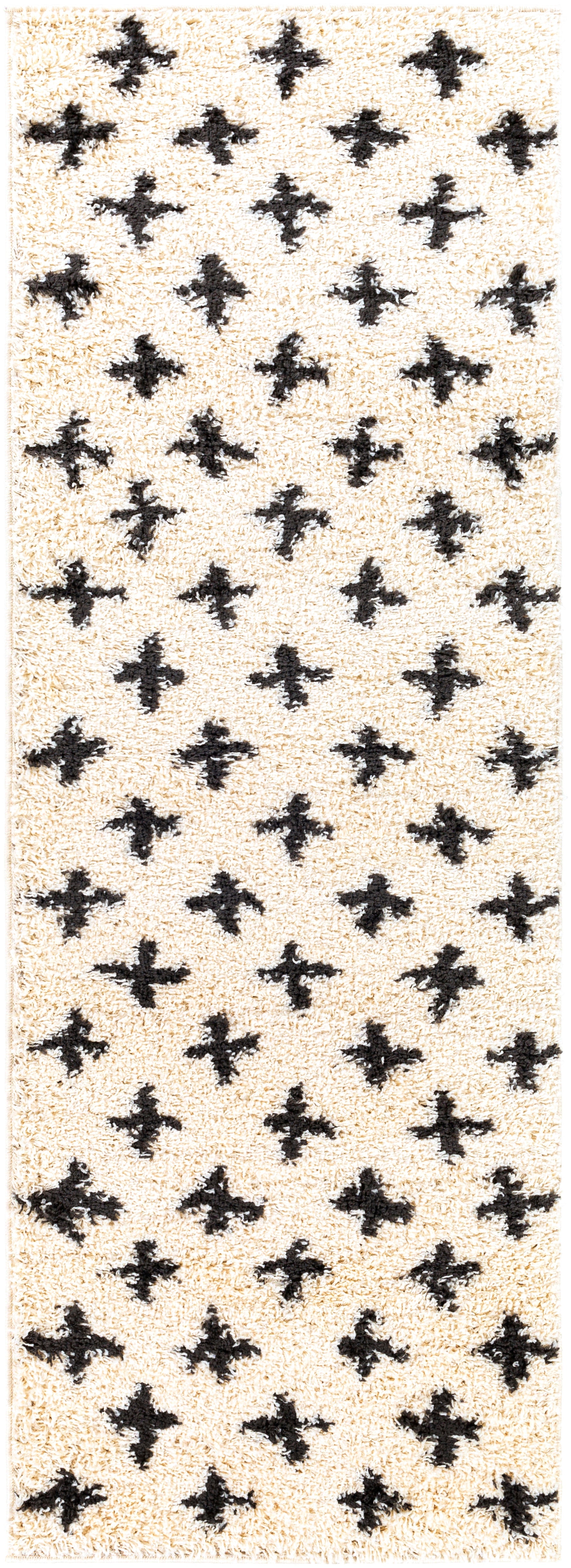Surya Beni Shag BSH-2304 Off-White Area Rug by LIVABLISS